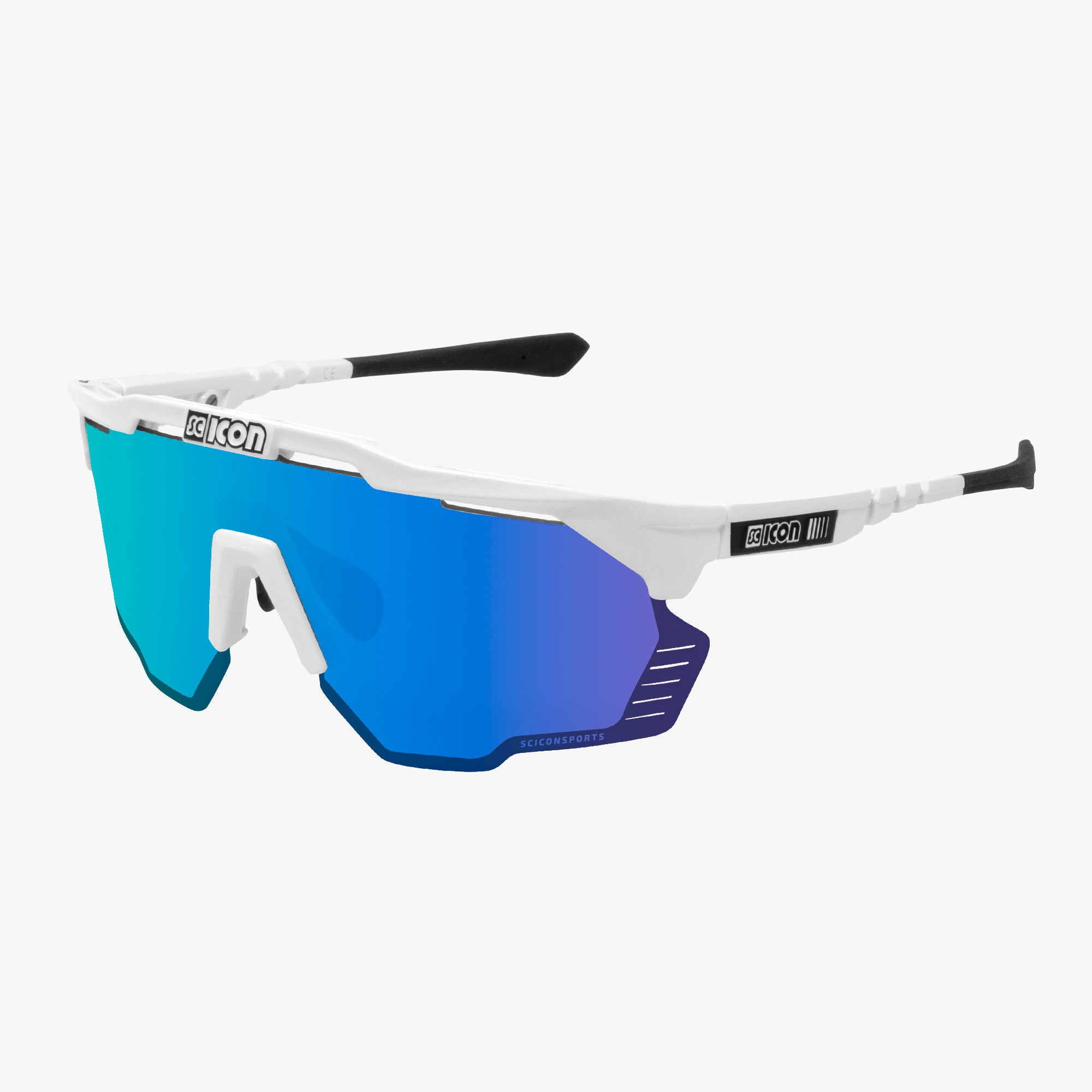 限定値下げ SCICON AEROSHADE KUNKEN シーコン White Matt/Multimorror Blue Aeroshade Kunken Sunglasses