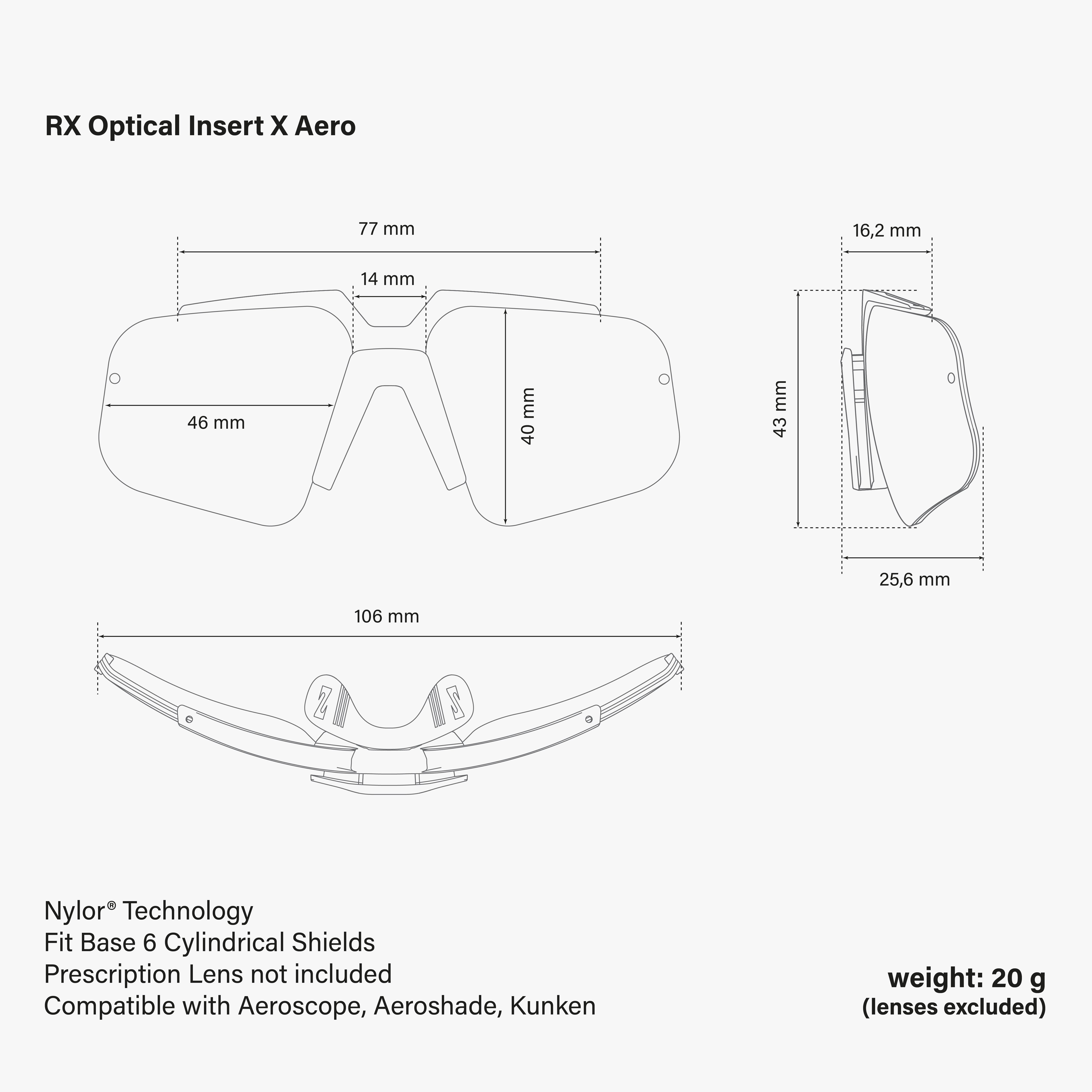 RX Optical Insert | Scicon Sports