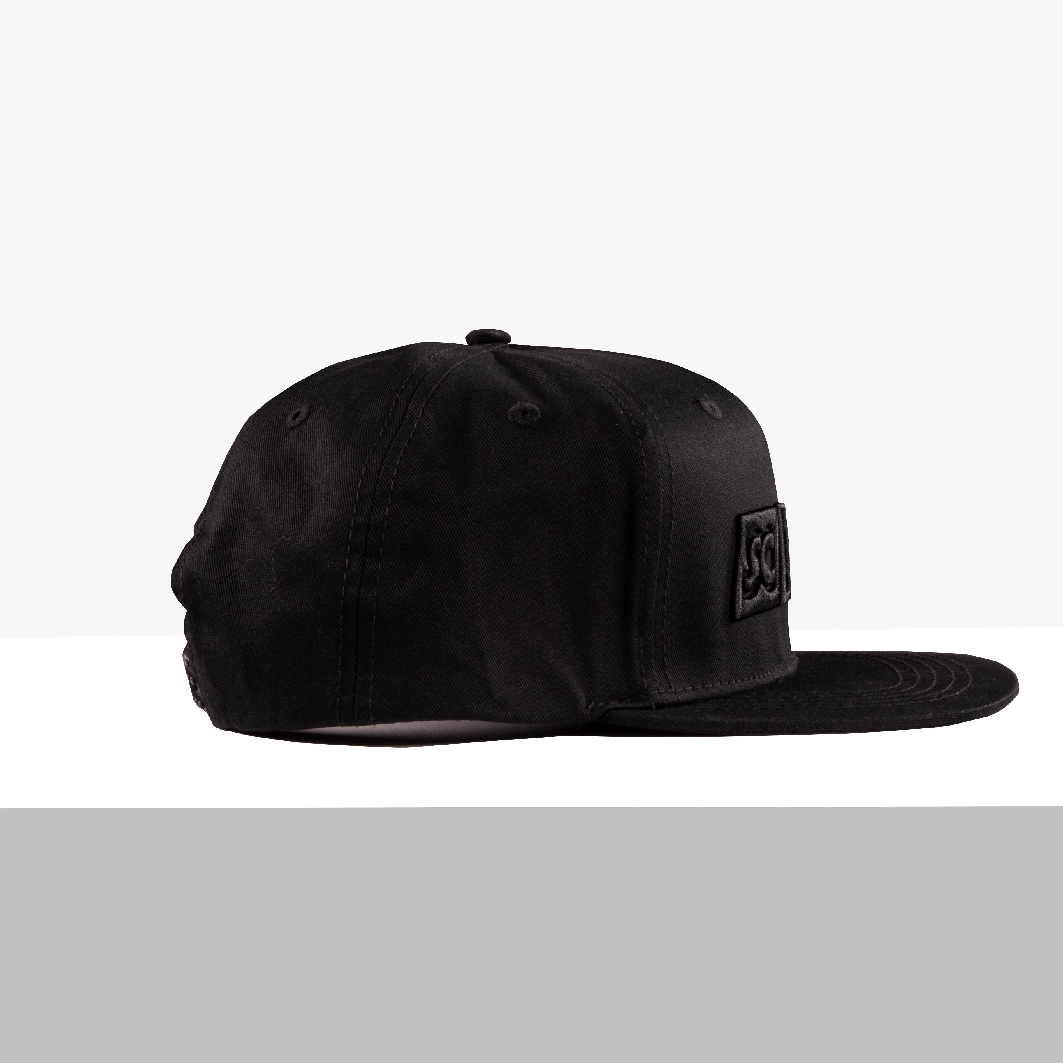 SCICON BLACK ON BLACK LOGO SNAPBACK CAP - 01