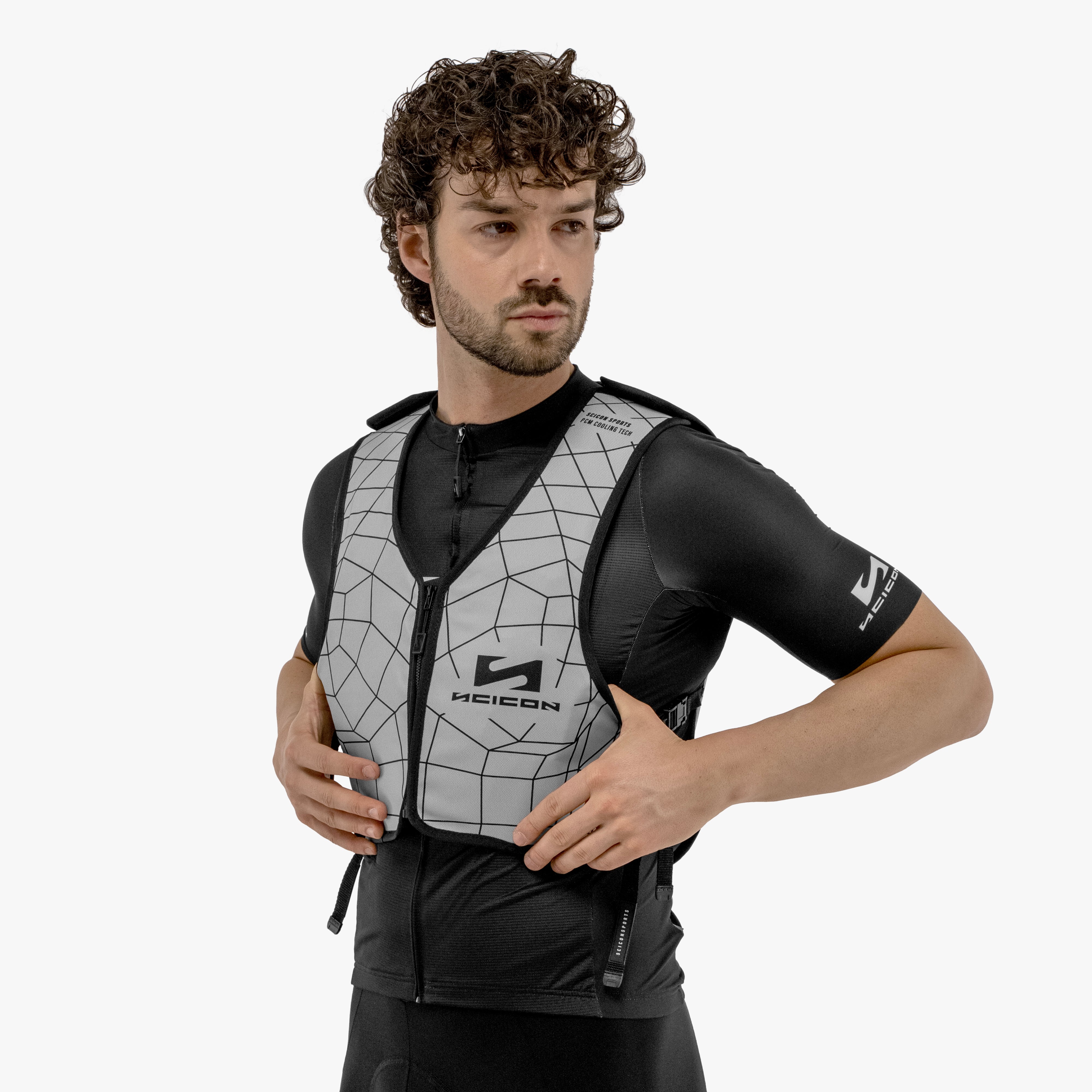 Grey body cooling vest | Scicon Sports
