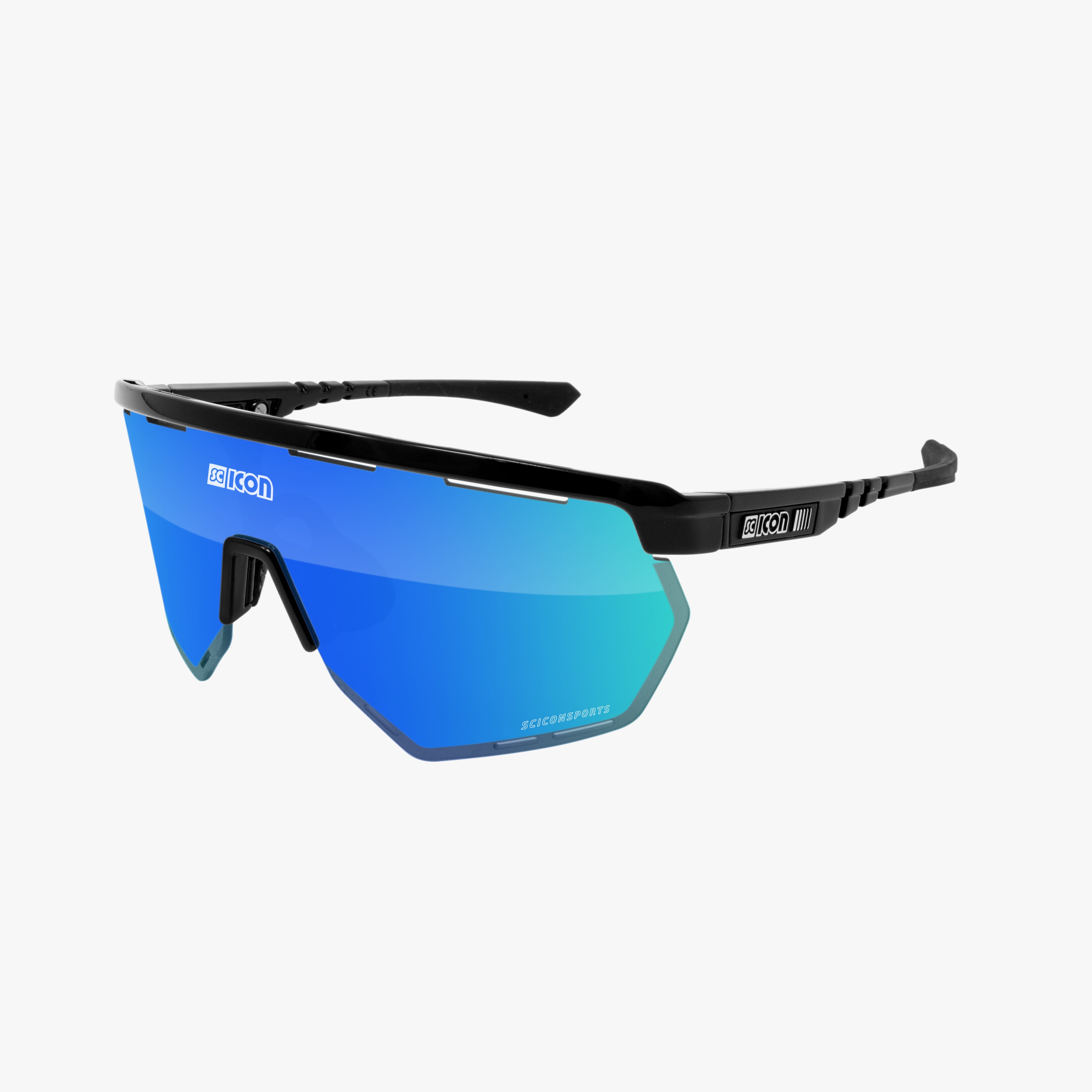 Carbon Matt/Multimirror Blue Aerowing Cycling Sunglasses