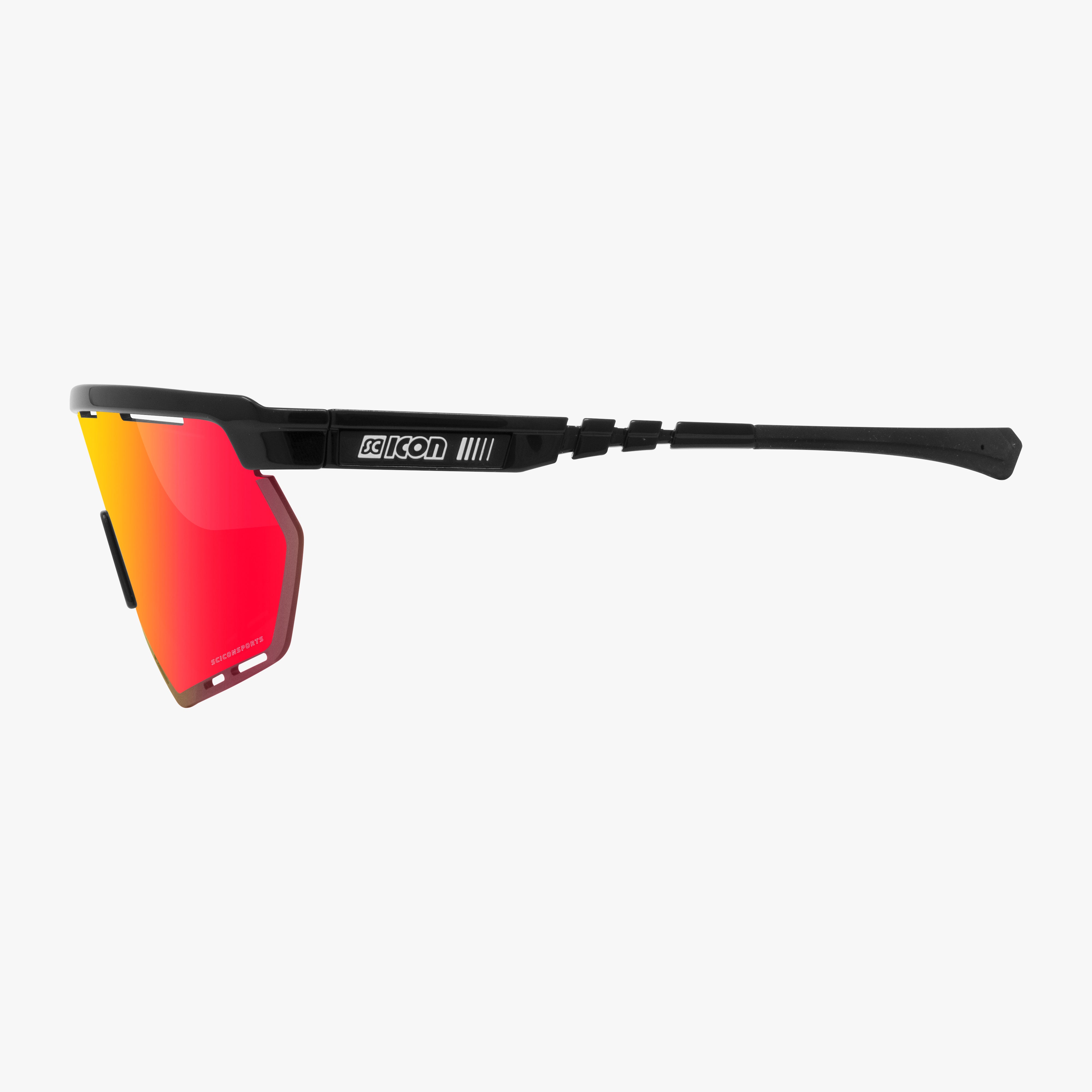 Black/Red Aerowing Performance Sunglasses | Scicon Sports