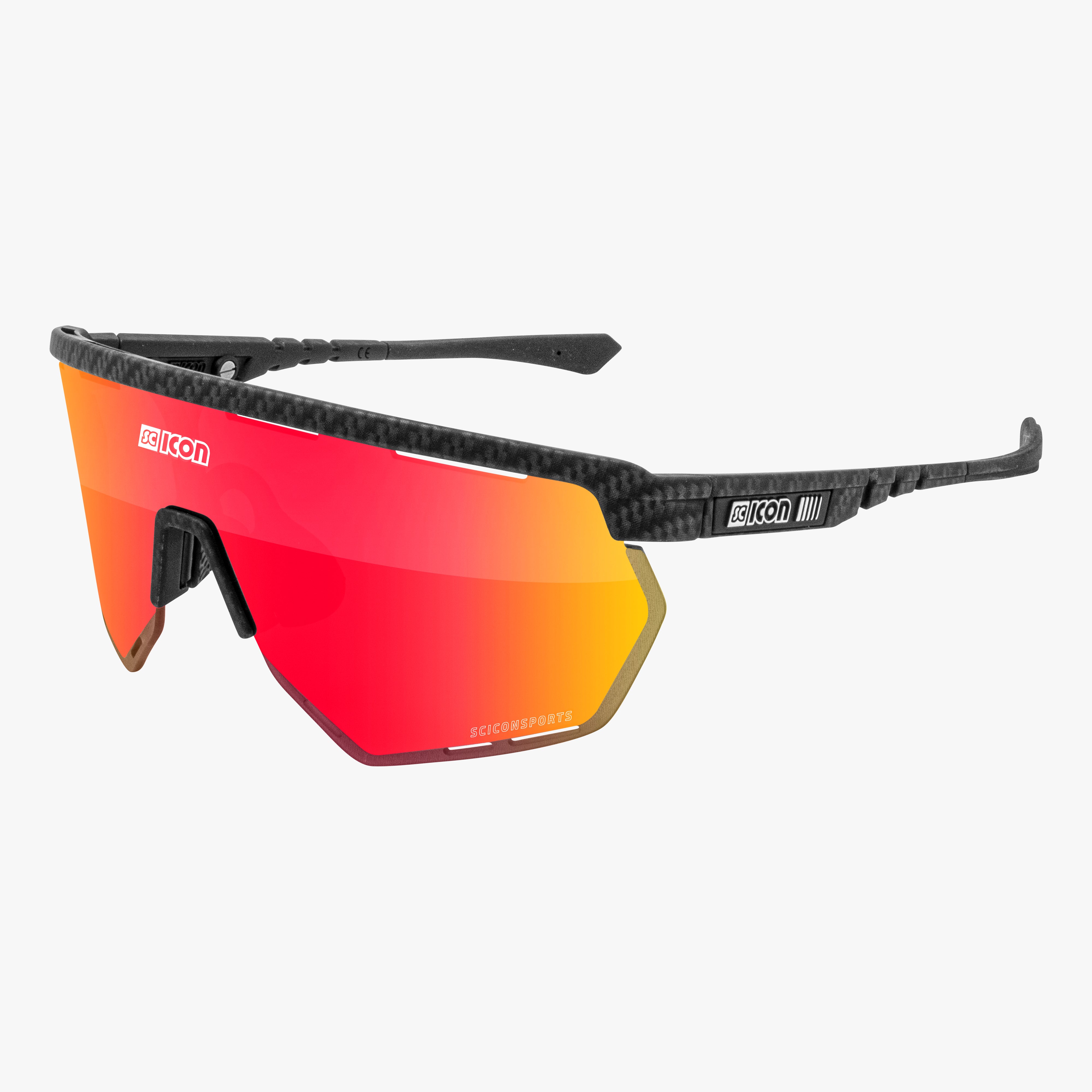『再値下げ』SCICON AEROWING サングラス Carbon Matt/Multimirror Blue Aerowing Cycling Sunglasses