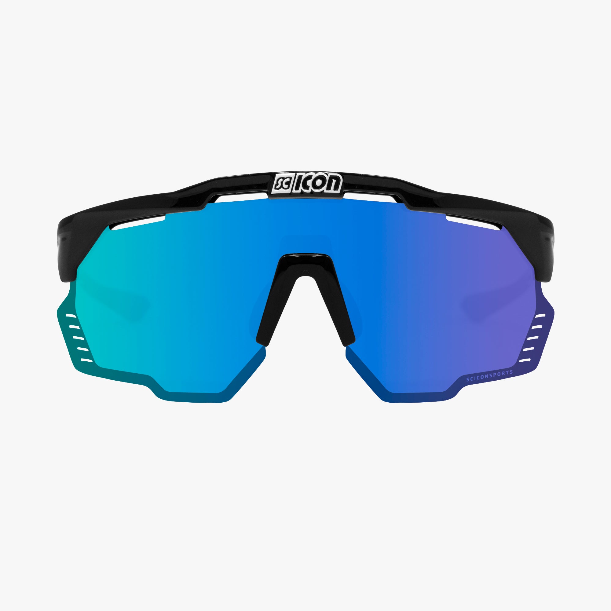 Black/Multimirror Blue Aeroshade Kunken Sport Sunglasses