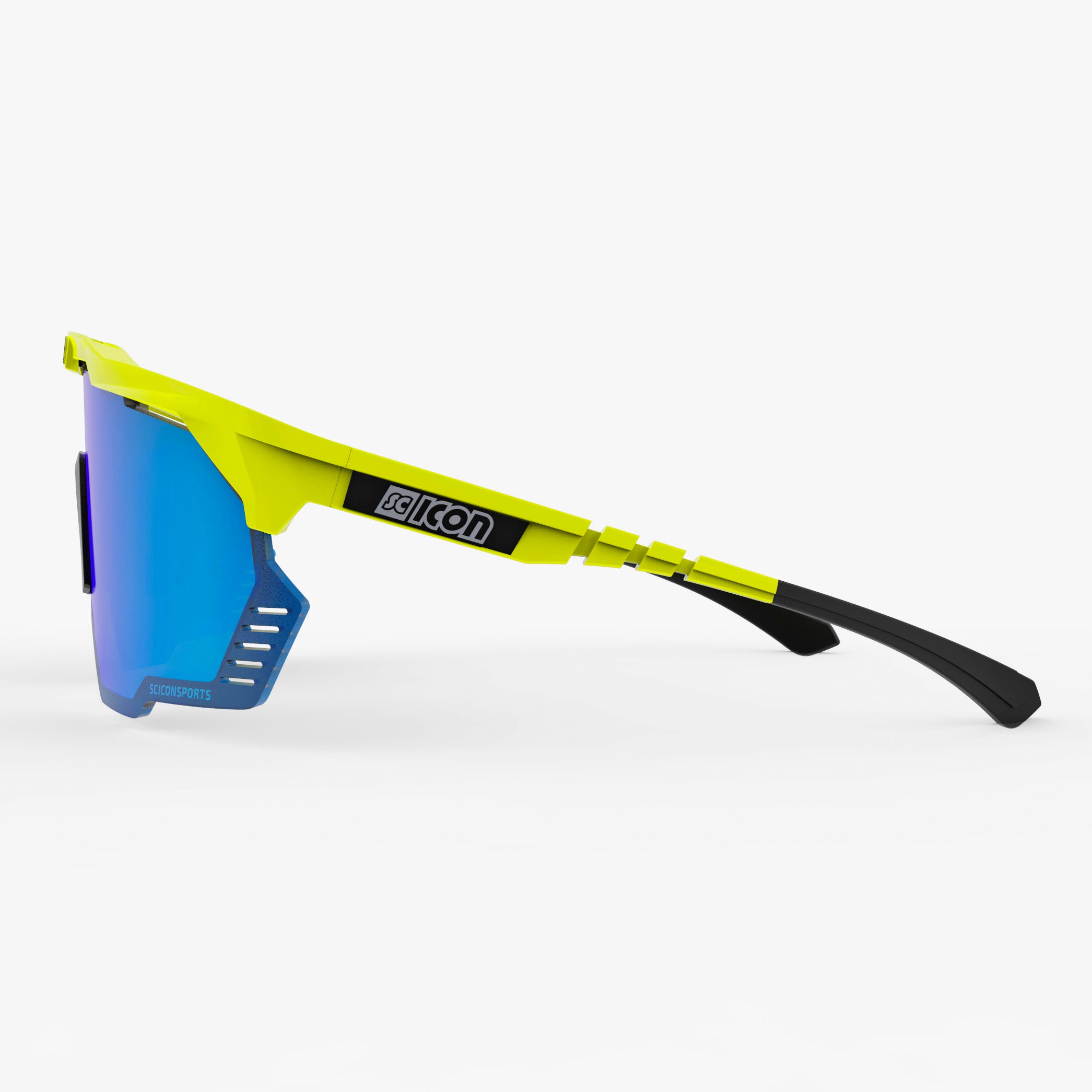 Yellow Fluo/Multimirror Blue Aeroshade Kunken Sunglasses