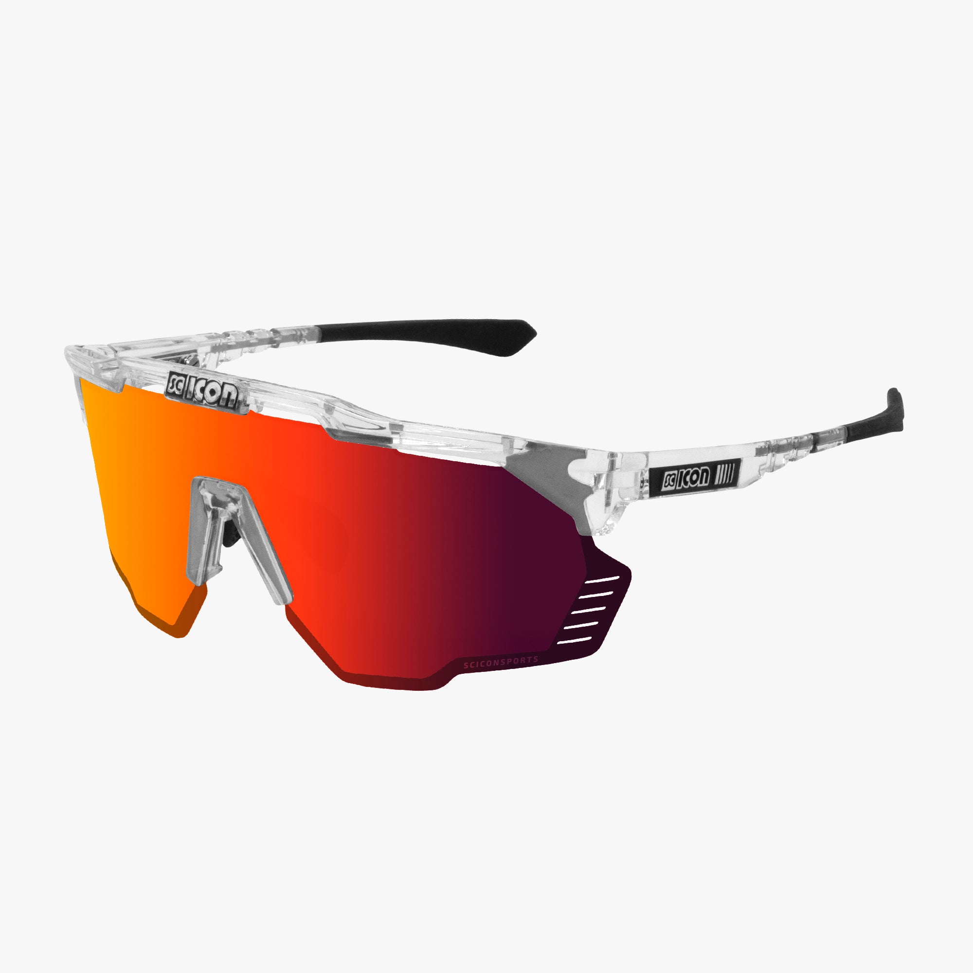 White Matt/Multimorror Blue Aeroshade Kunken Sunglasses