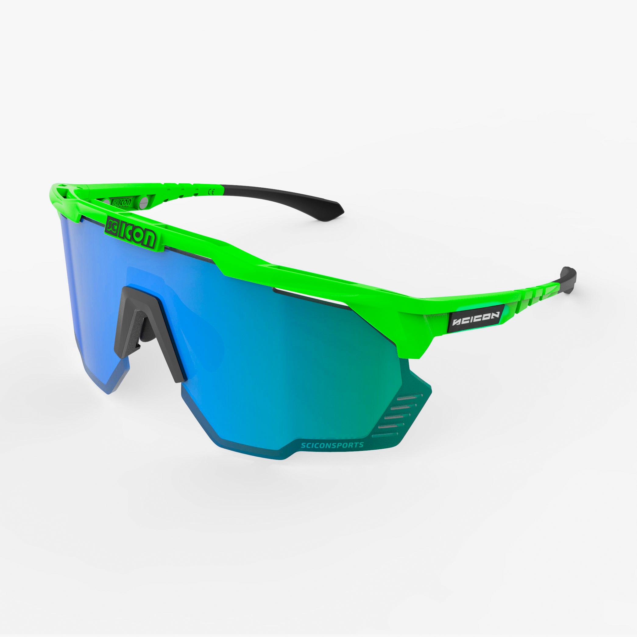 Green Fluo/Multimirror Green Aeroshade Kunken Sunglasses