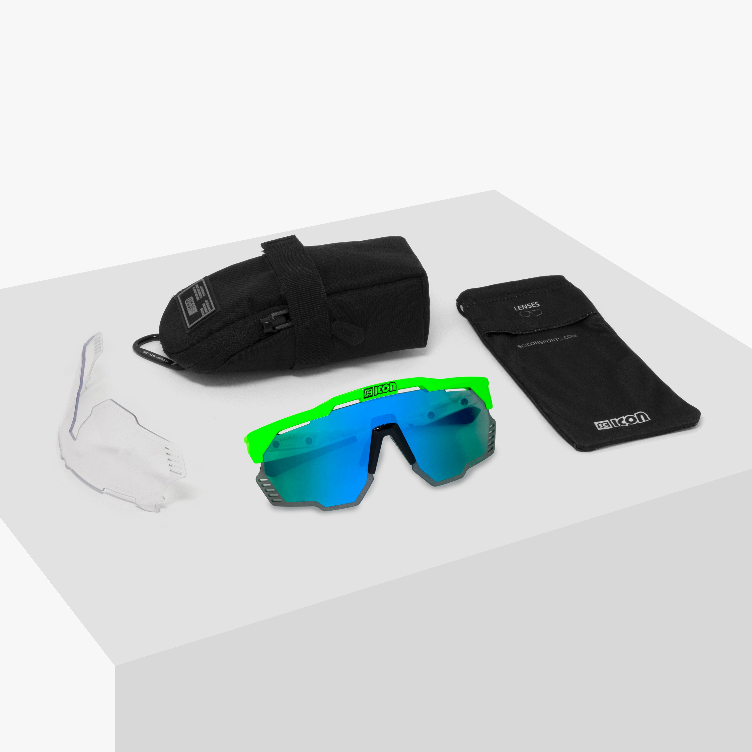 Green Fluo/Multimirror Green Aeroshade Kunken Sunglasses