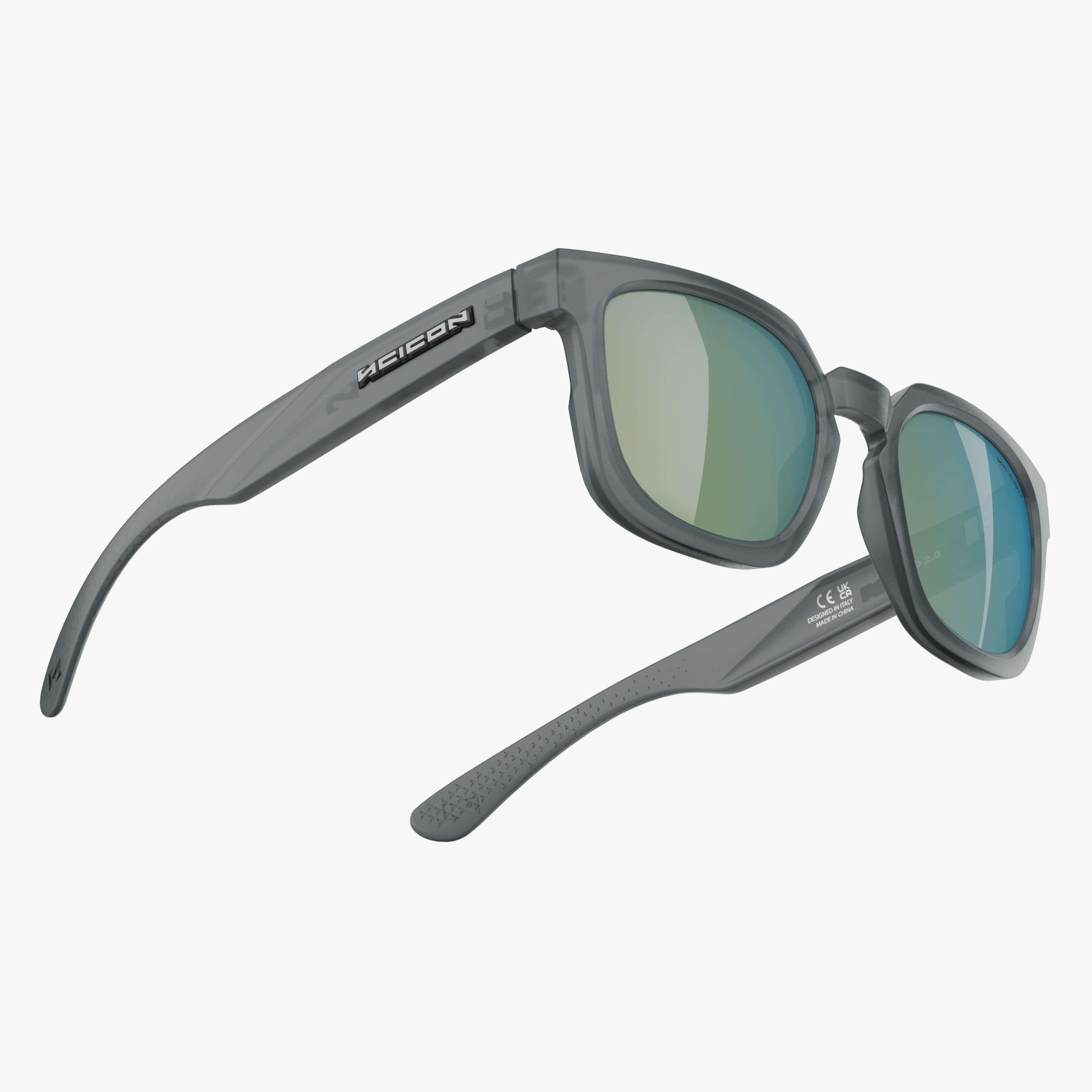Ice Grey Matte   Multimirror Teal