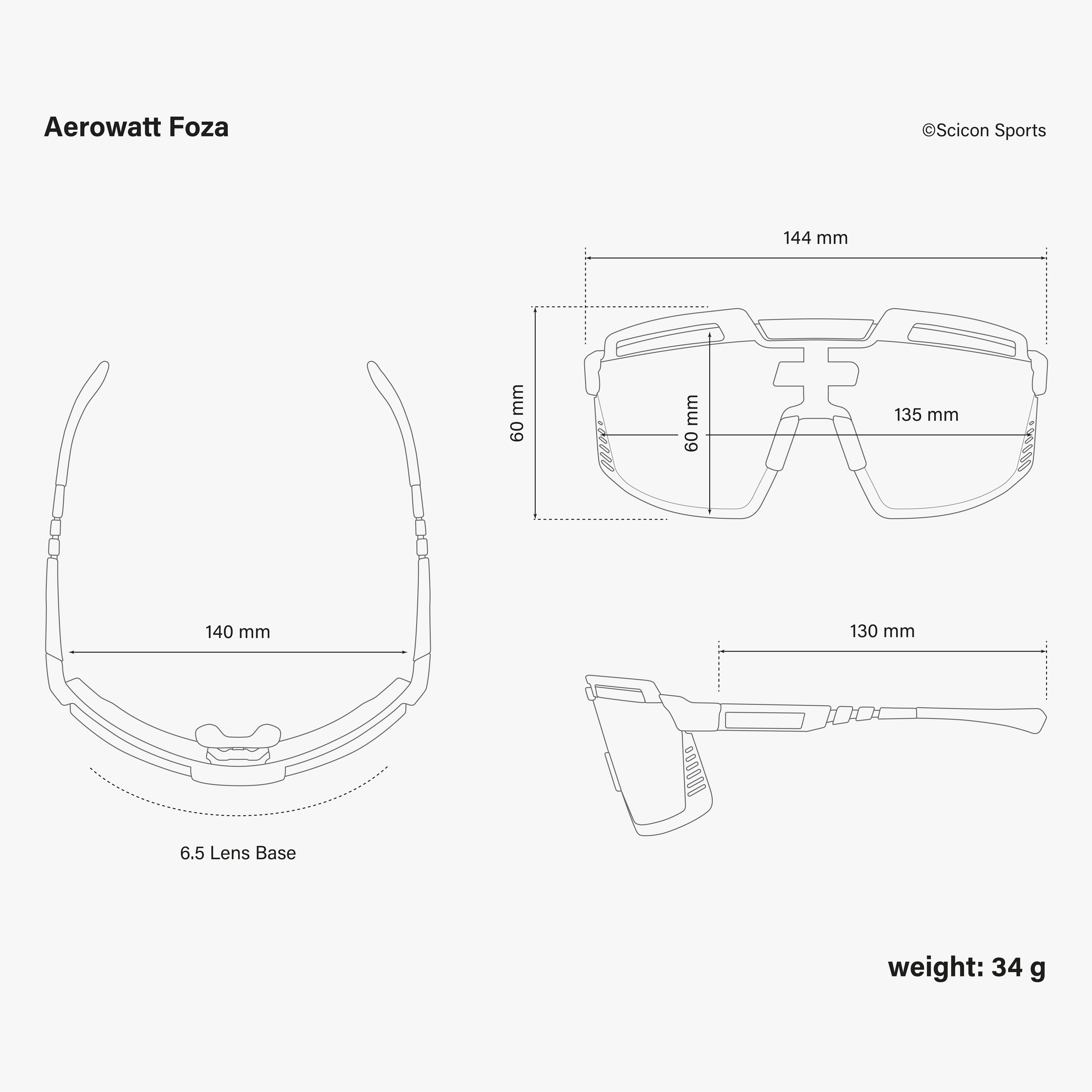 Aerowatt Foza Dimensions