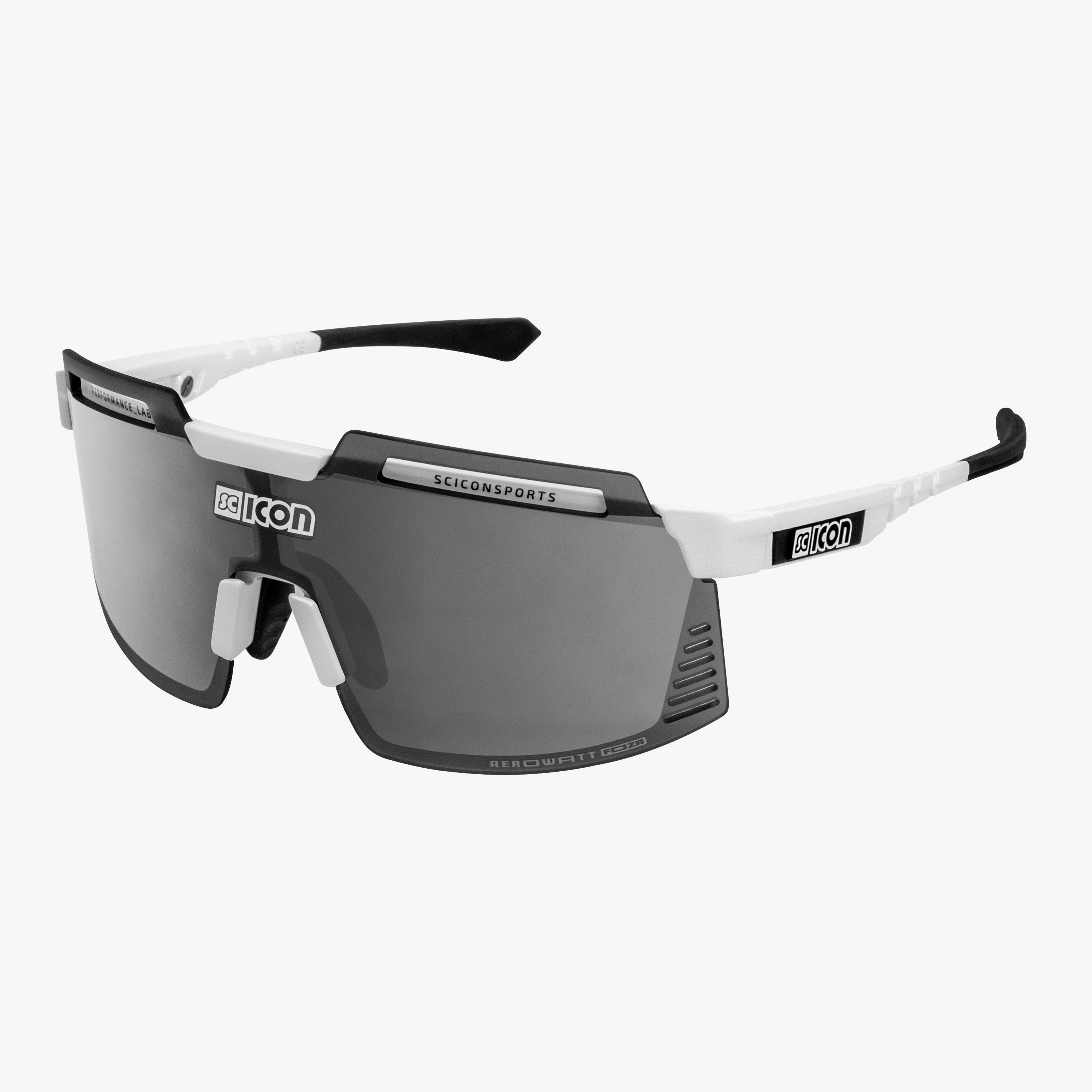 SCICON シーコン　AEROWATT FOZA 　箱付き　ほぼ新品 Crystal Gloss/Multimirror Silver Aerowatt Sport Sunglasses