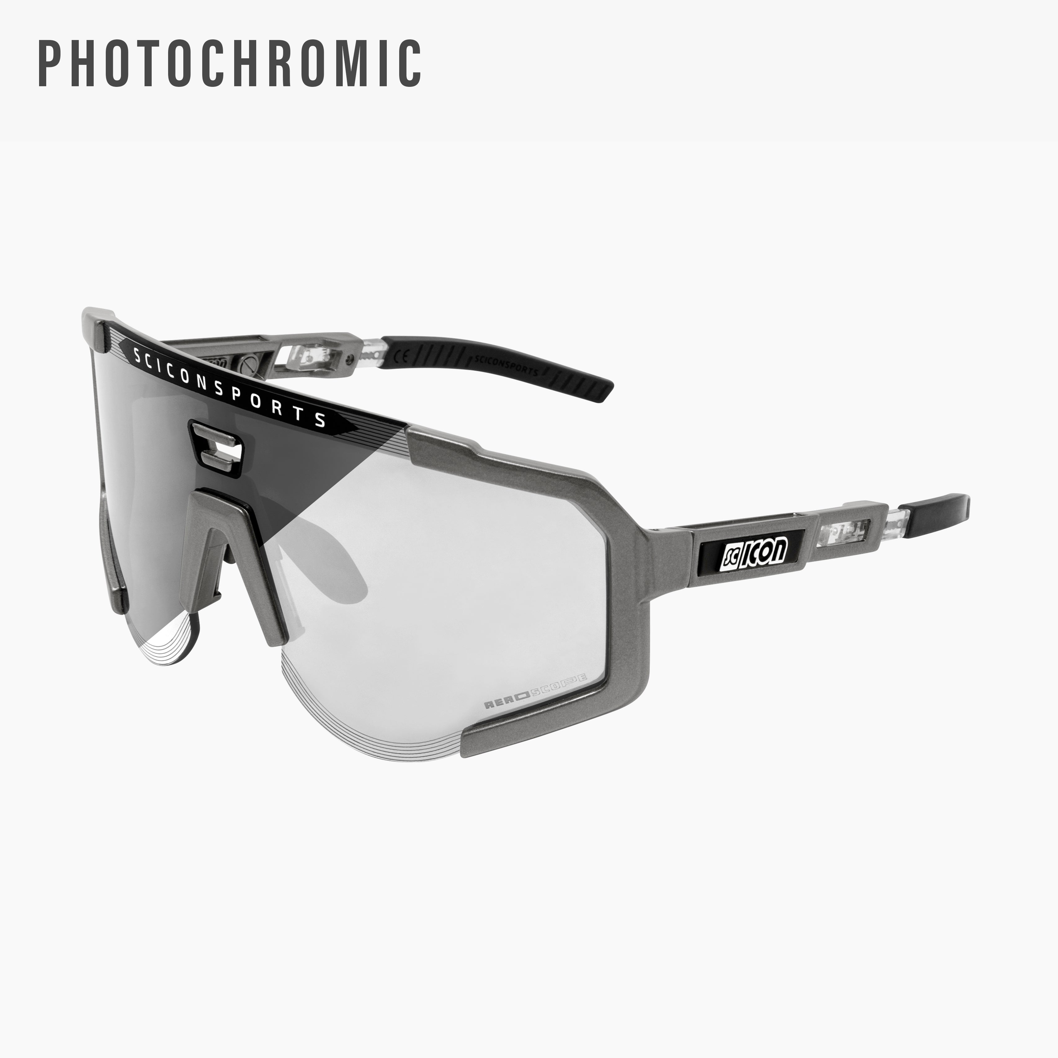 Crystal/ Blue Aeroscope Sport Sunglasses