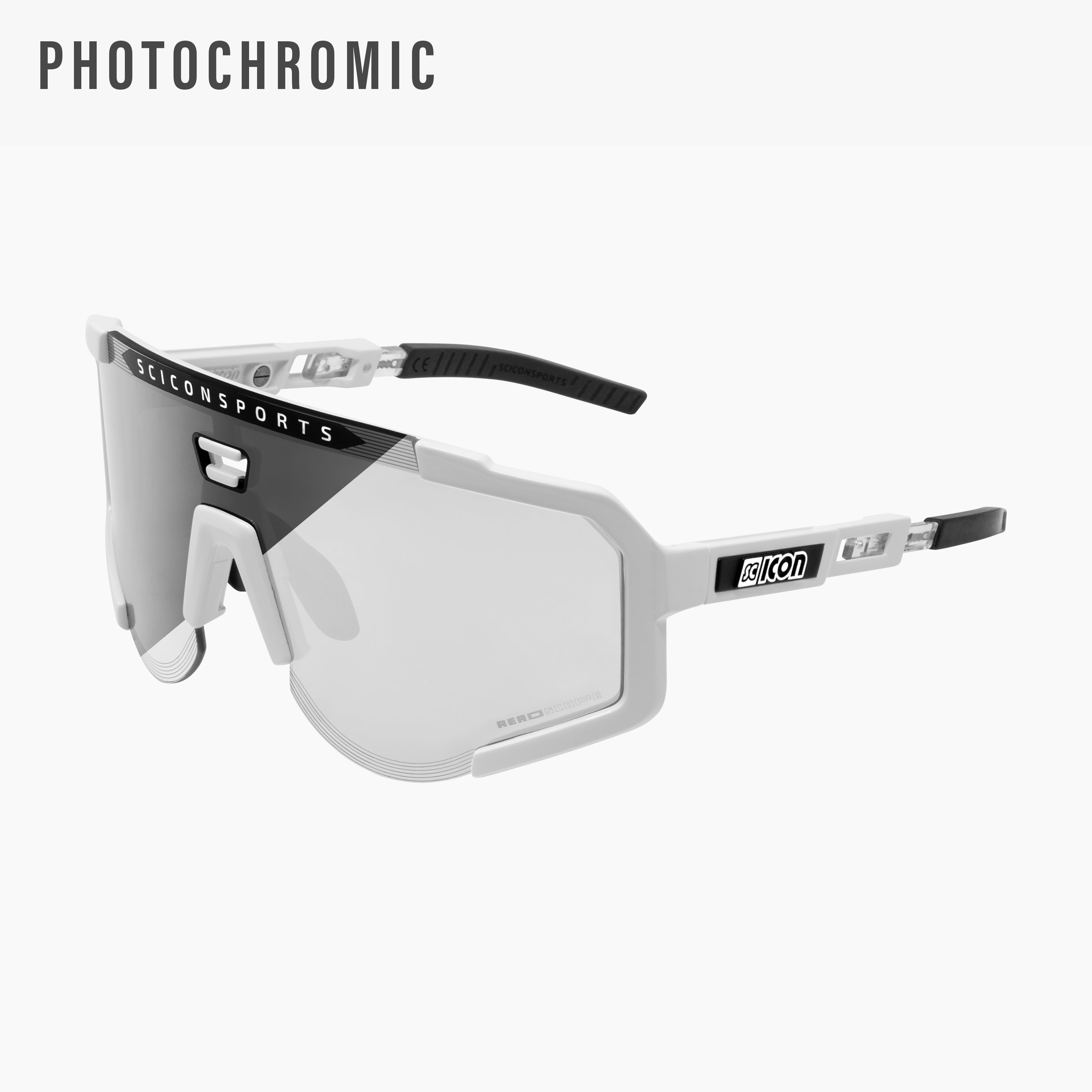 White/Multimirror Blue Aeroscope Sport Sunglasses