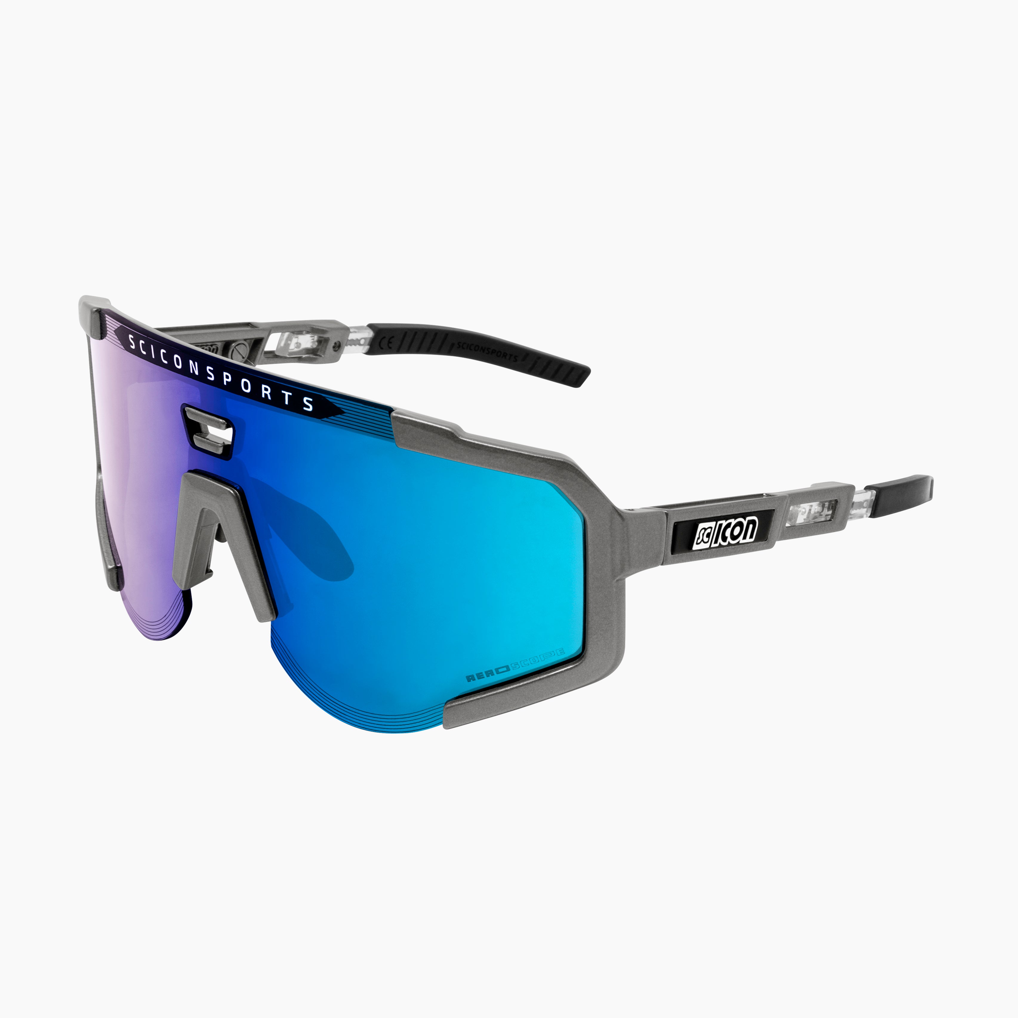 シーコン AEROSCOPE Crystal/ Blue Aeroscope Sport Sunglasses