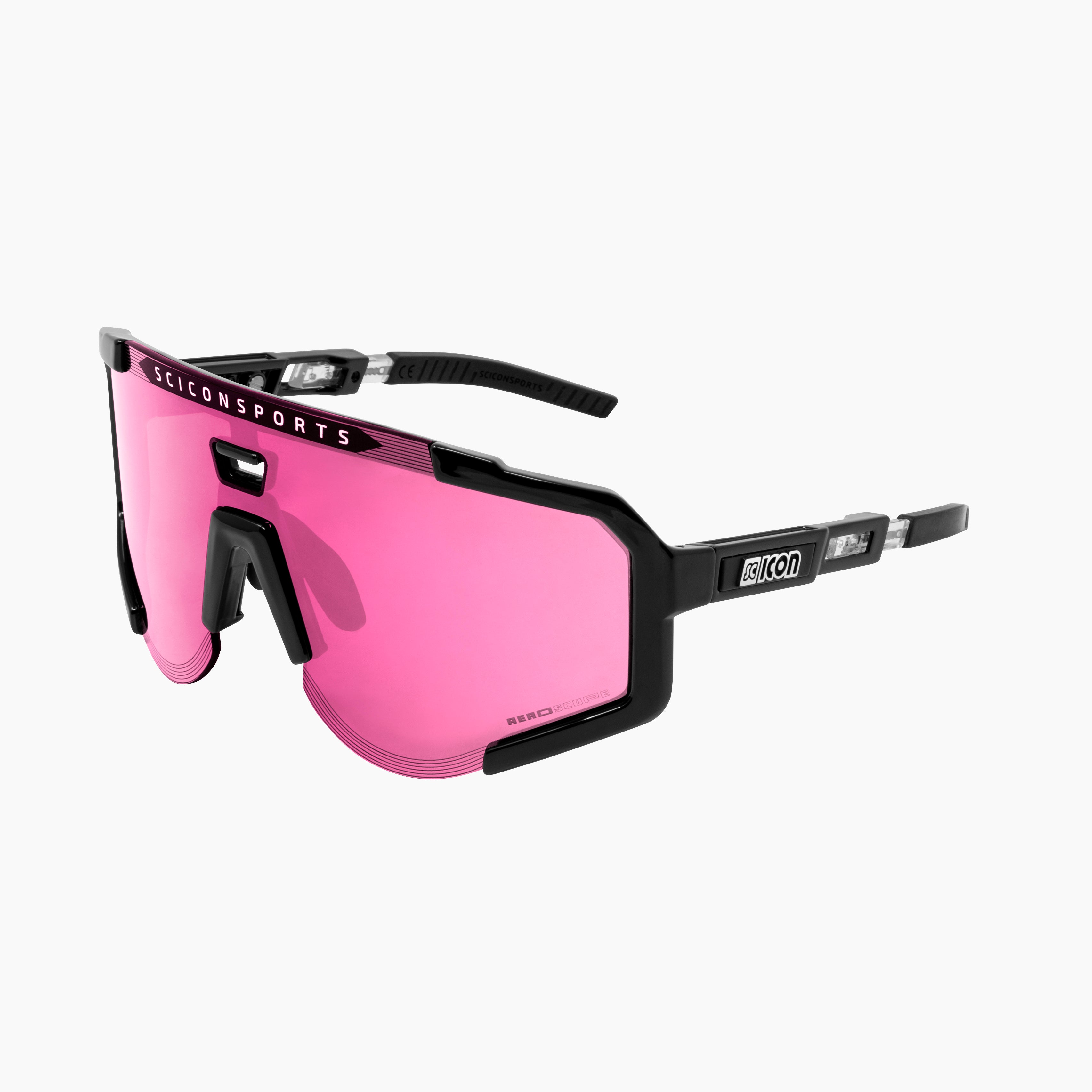 Crystal/ Blue Aeroscope Sport Sunglasses