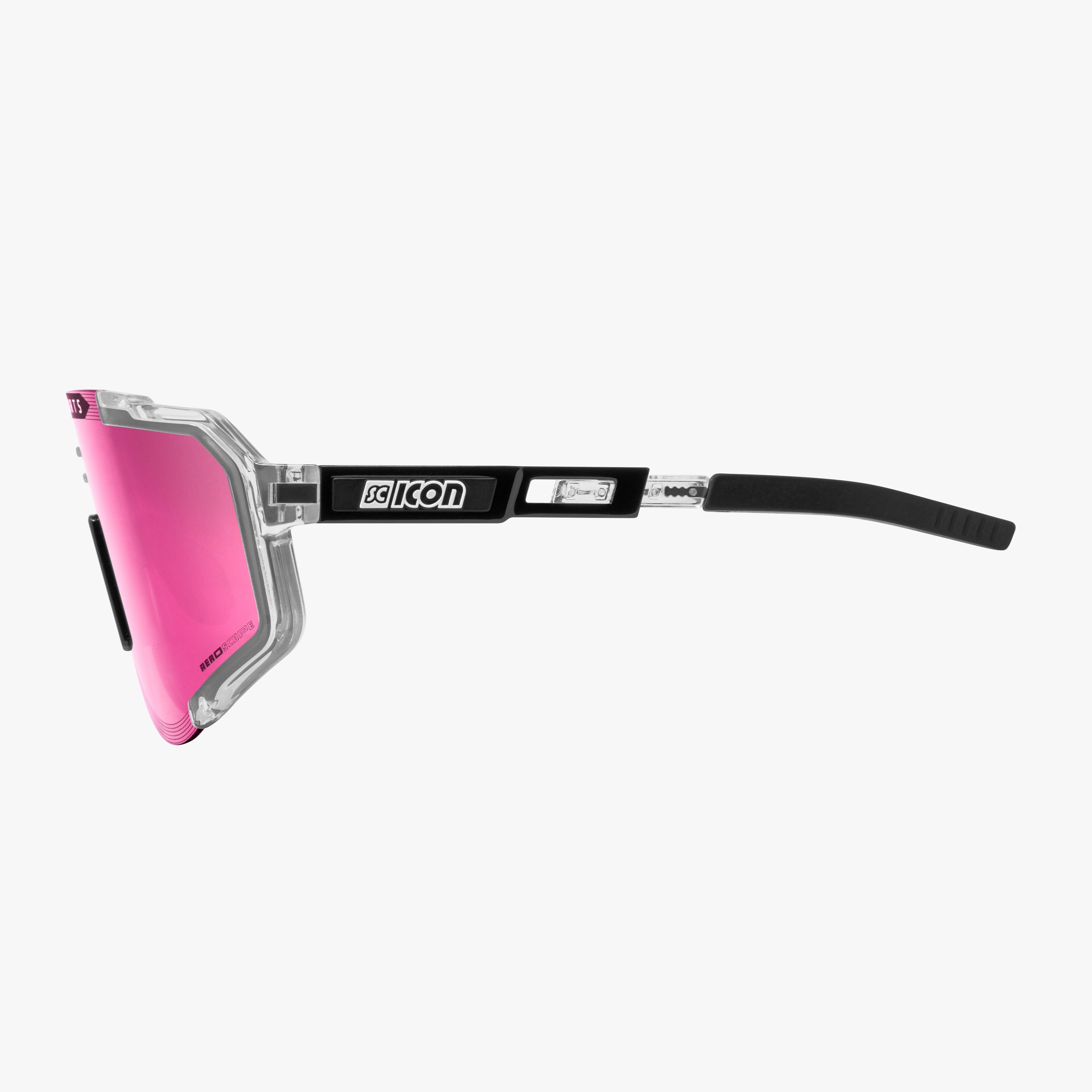 Crystal/Pink Aeroscope Sport Sunglasses | Scicon Sports