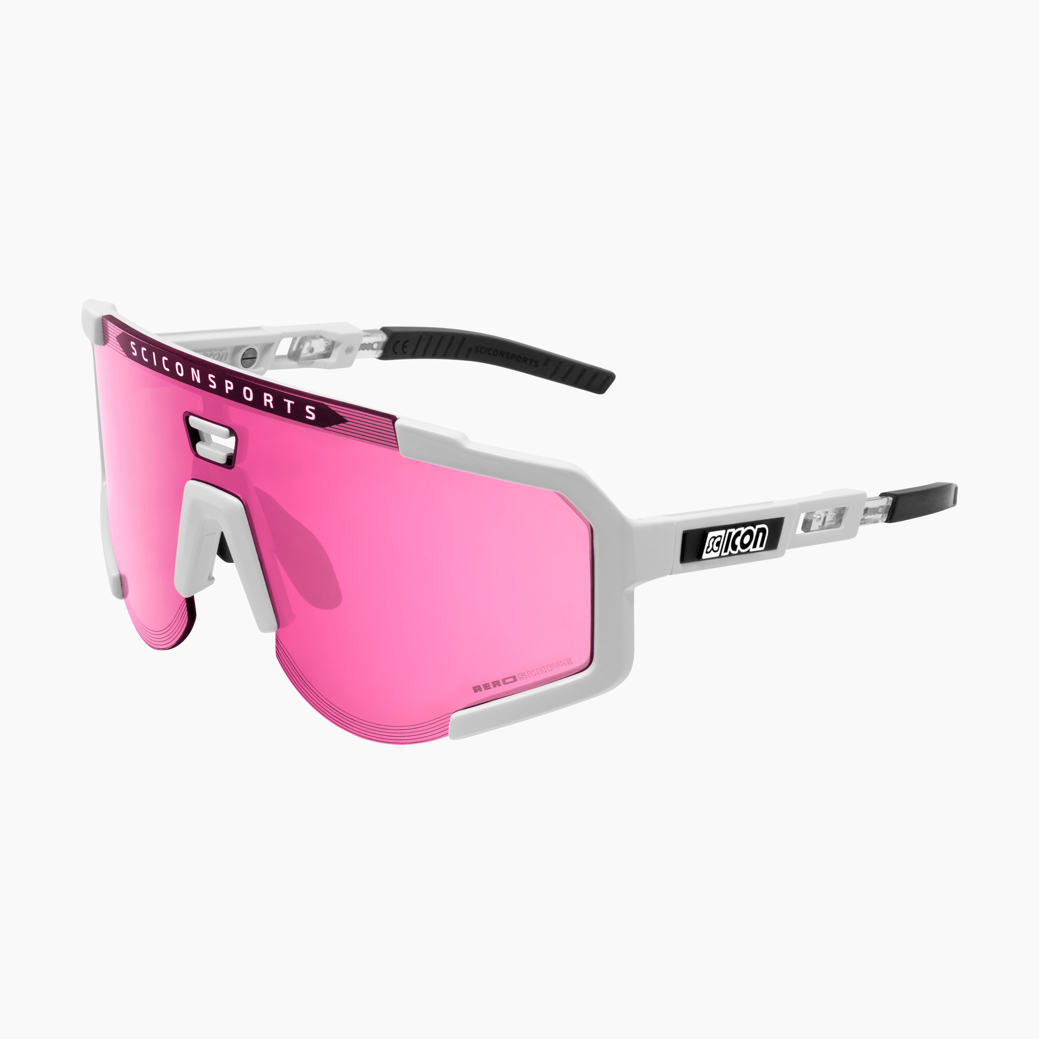 Crystal/ Blue Aeroscope Sport Sunglasses