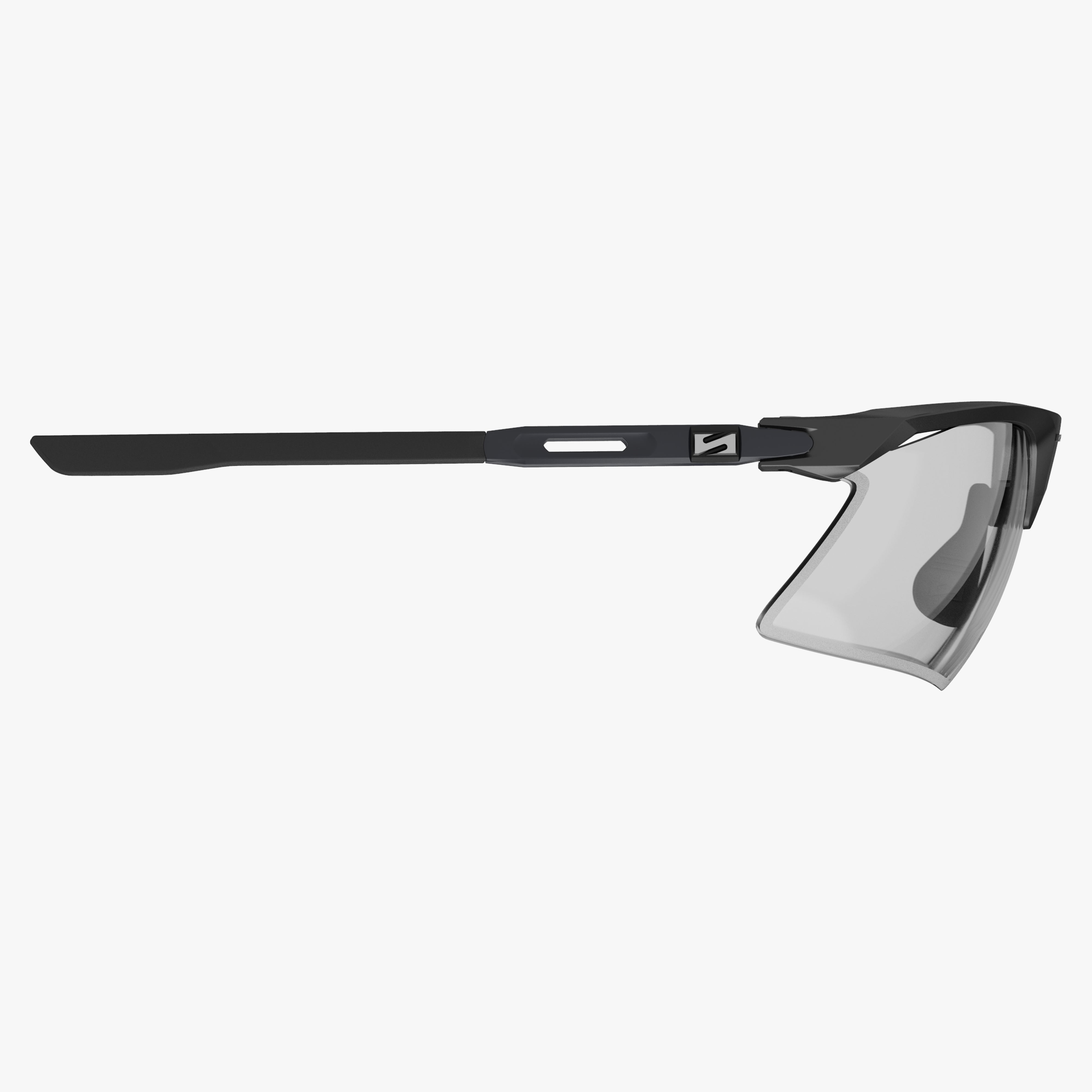 Aerobeam Matte Black + Photochromic Clear to Grey side