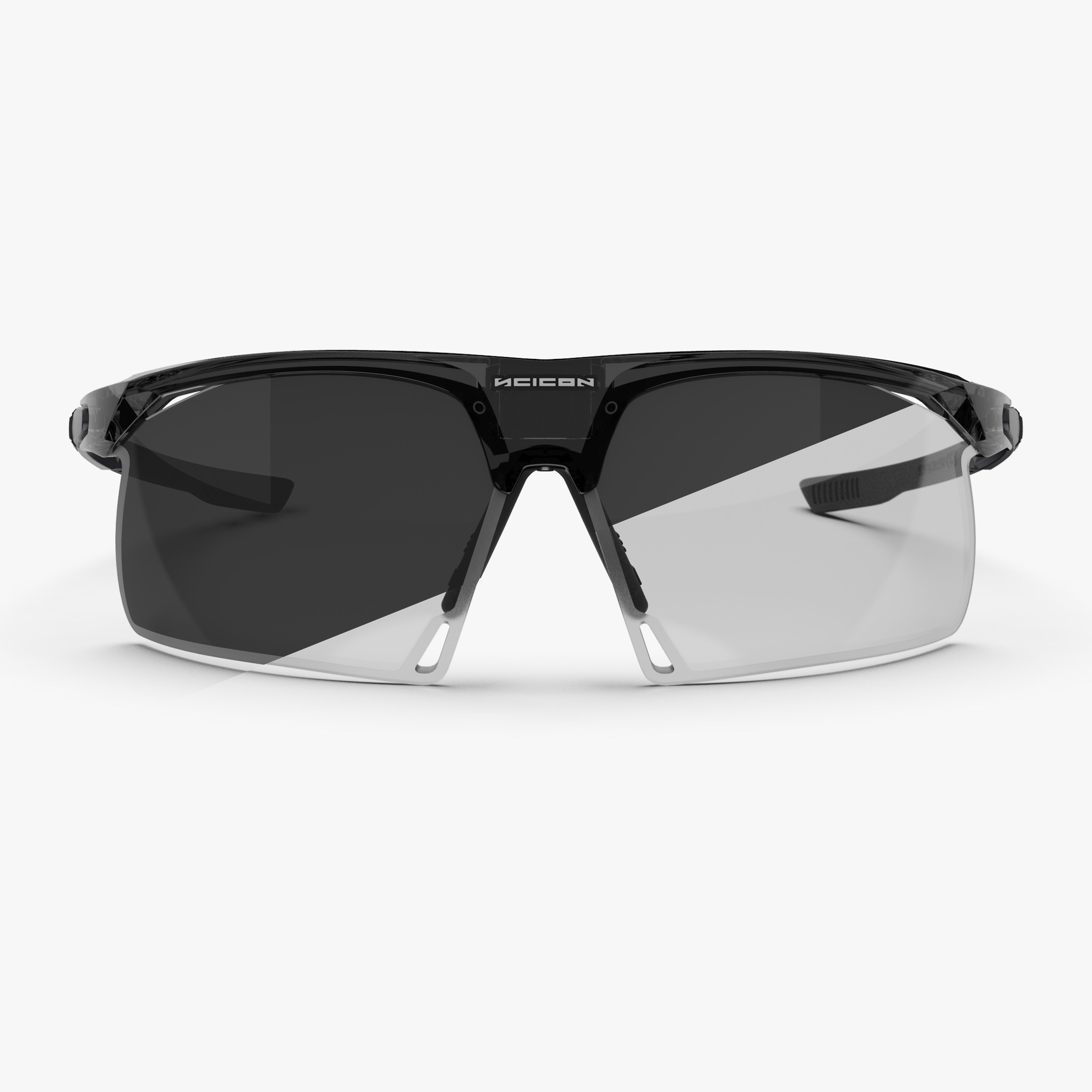 Aerobeam Black Crystal Gloss + Photochromic Clear to Grey front