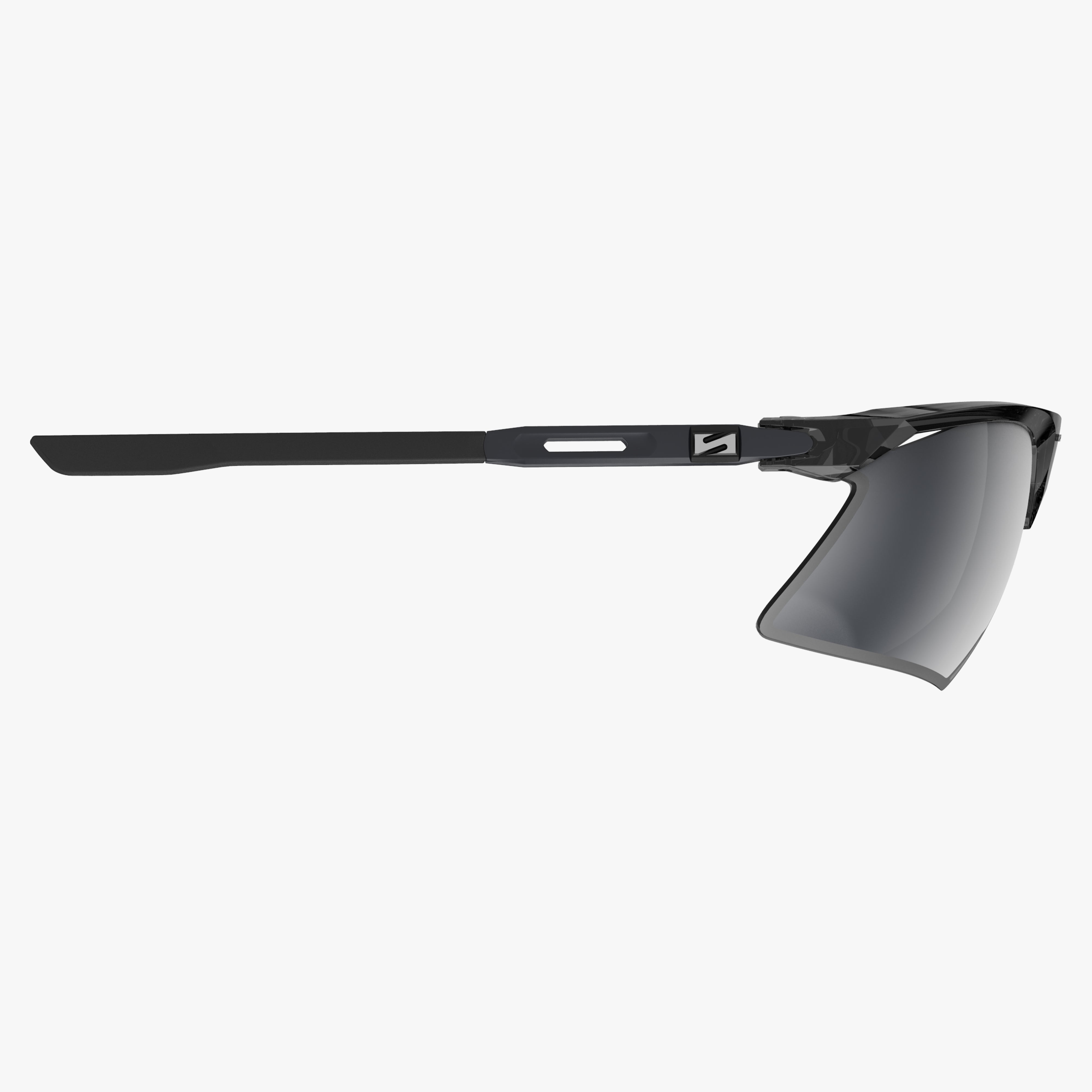 Aerobeam Black Crystal Gloss + Polarized Grey side