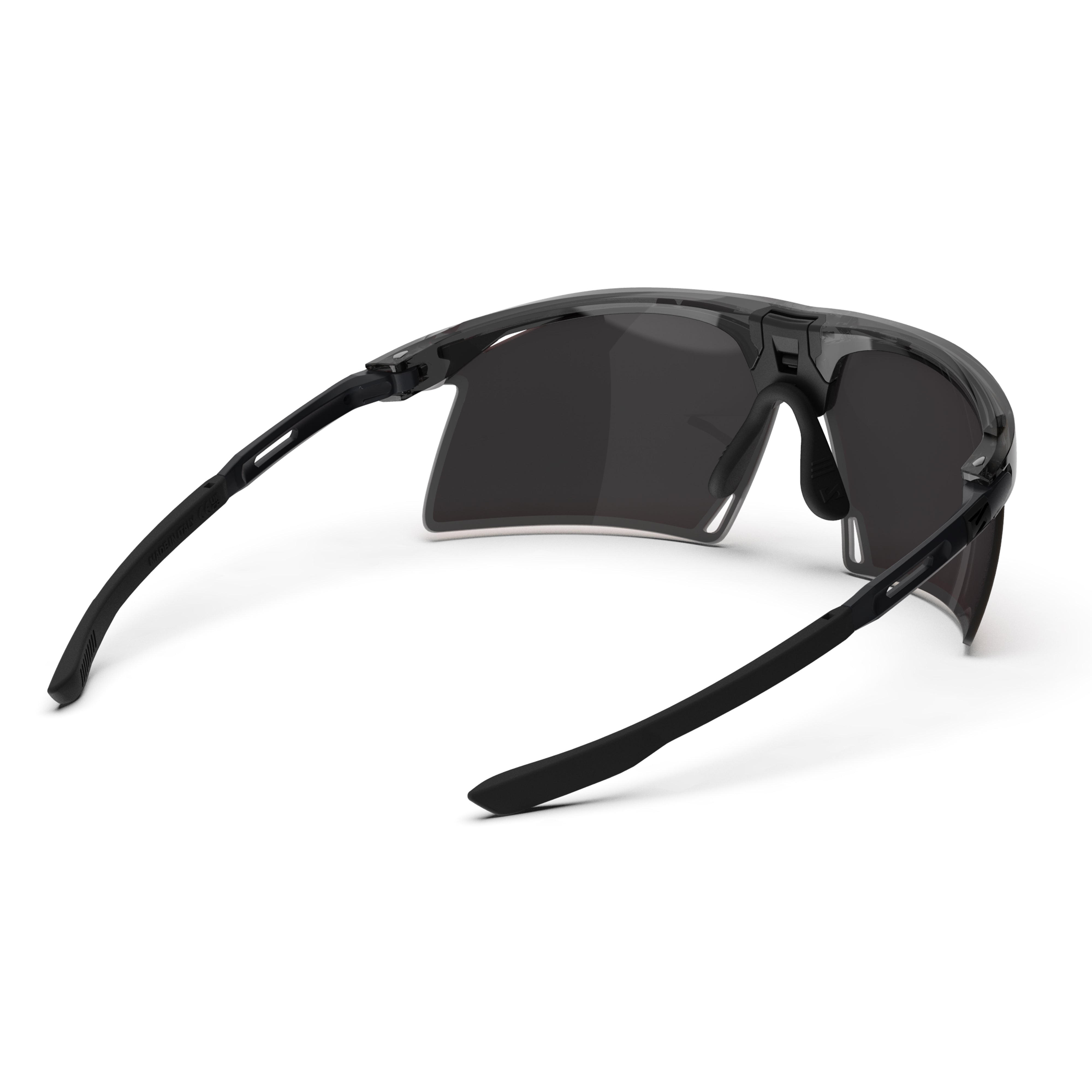 Aerobeam Black Crystal Gloss + Polarized Multimirror Sunburst back