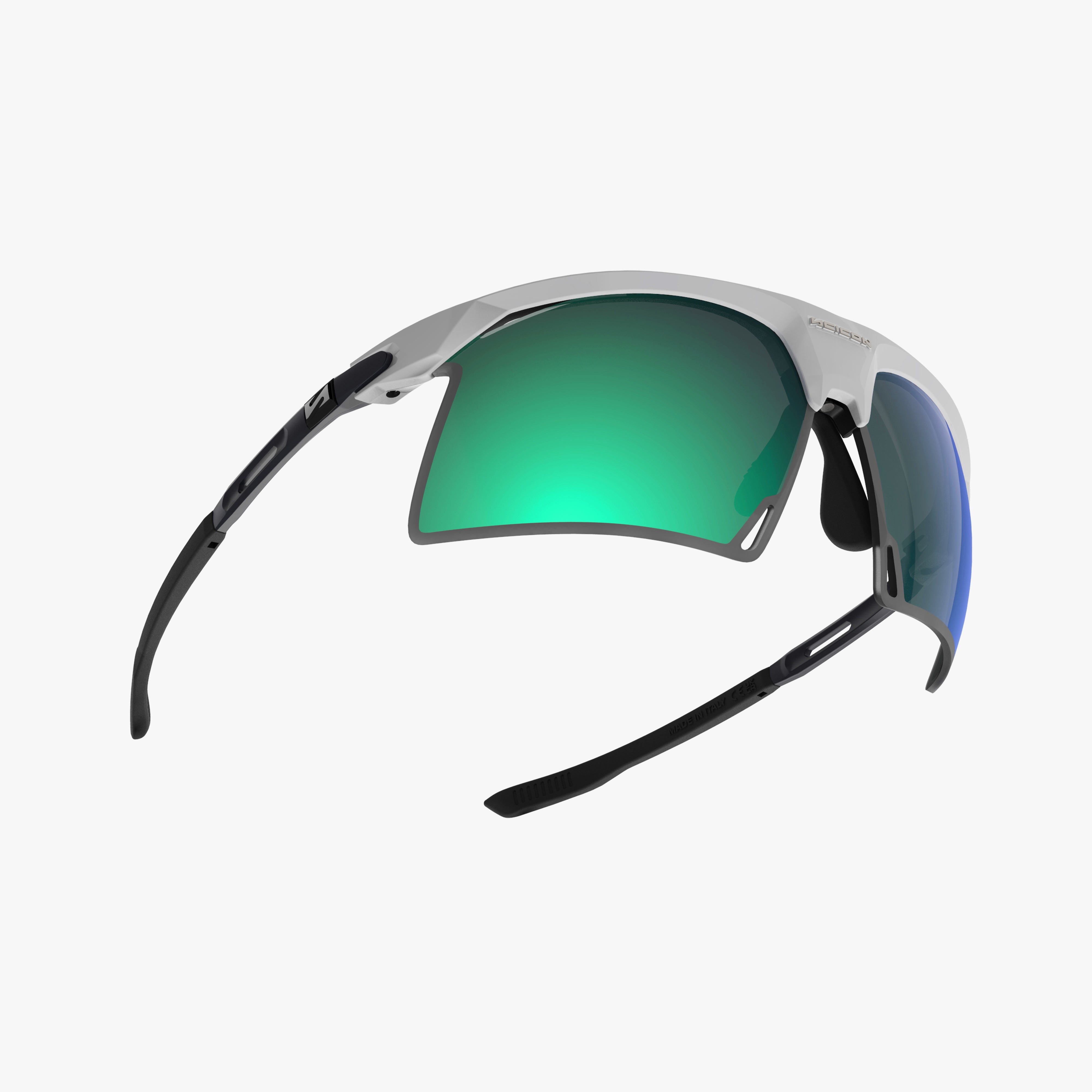 Aerobeam White Gloss + Polarized Multimirror Blue Green fly