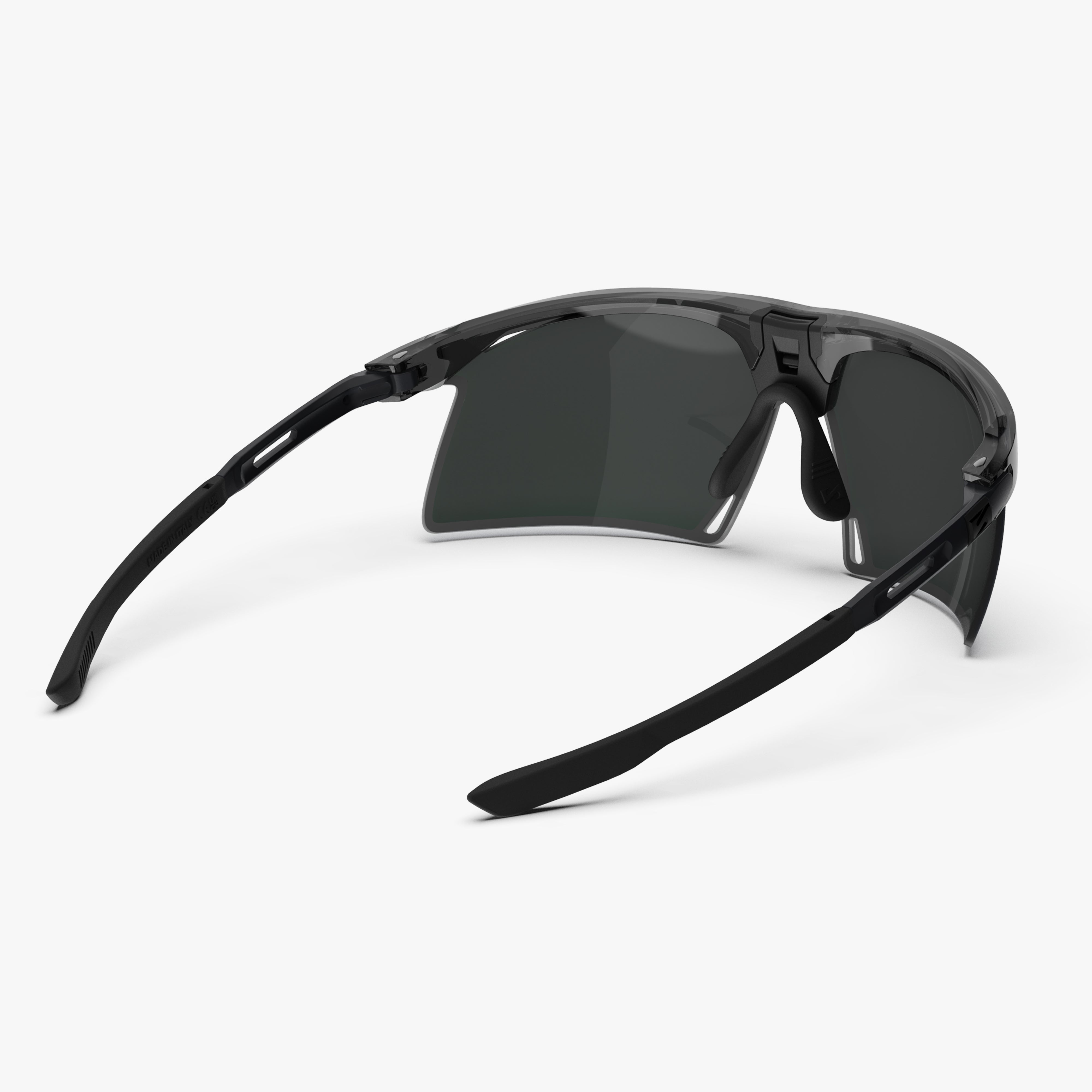 Aerobeam Black Crystal Gloss + Polarized Multimirror Green back