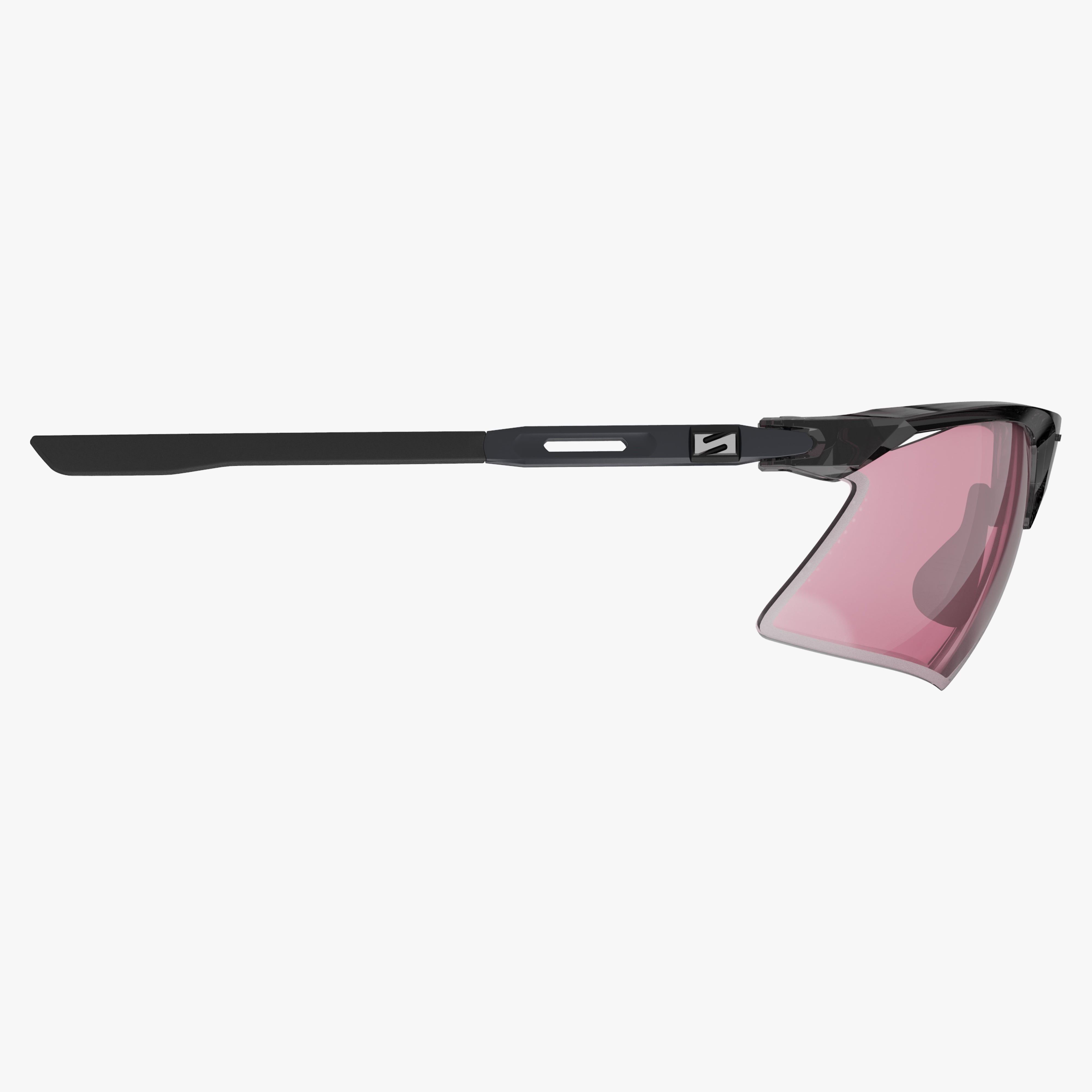 Aerobeam Black Crystal Gloss + Photochromic Low Light Pink to Sunburst side