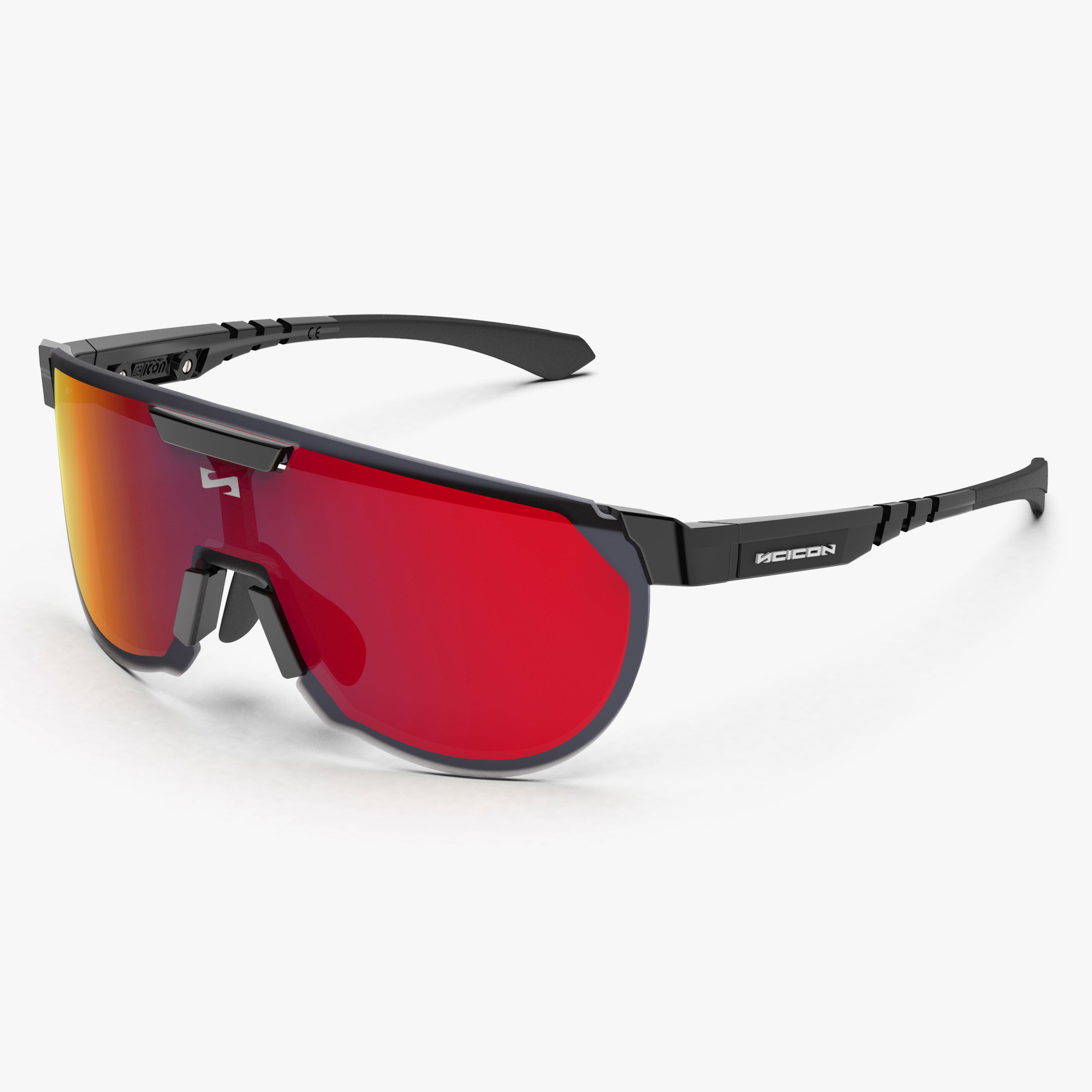 Black/Photochromic Silver Aerotrail Sport Sunglasses | Scicon Sports