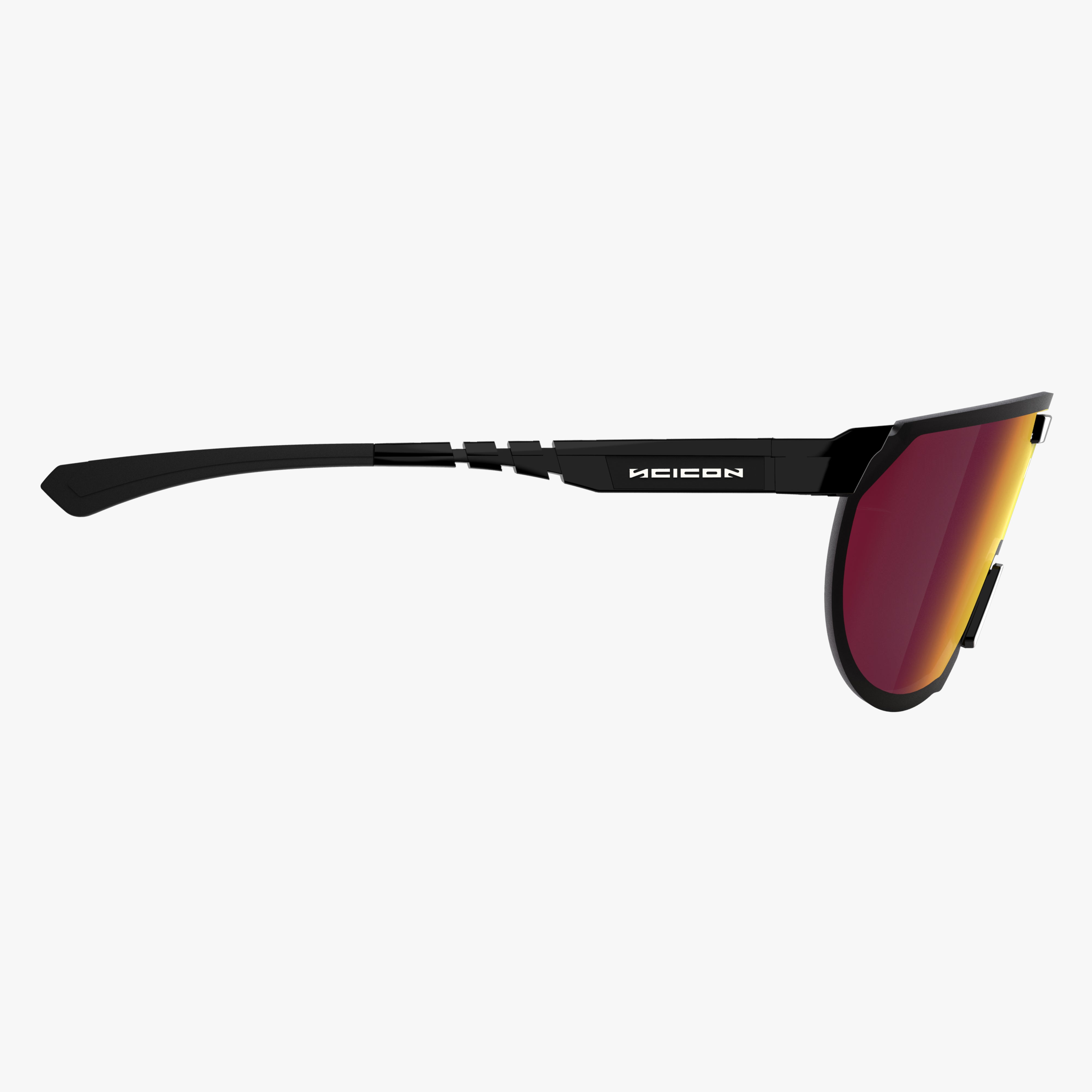 Black Gloss Multimirror Red