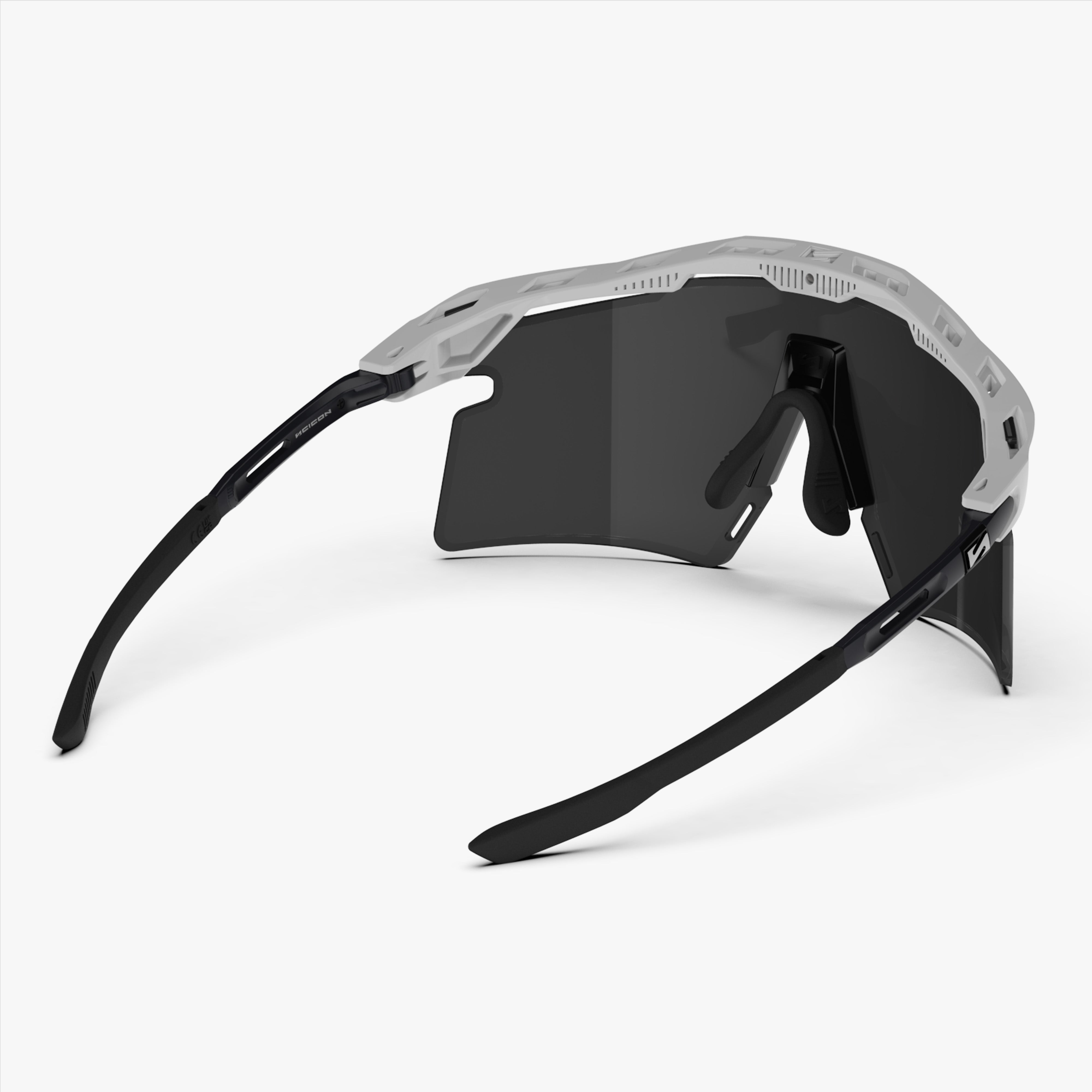 Aeroshade 2.0 Titanium XS White Matte Multimirror Silver back