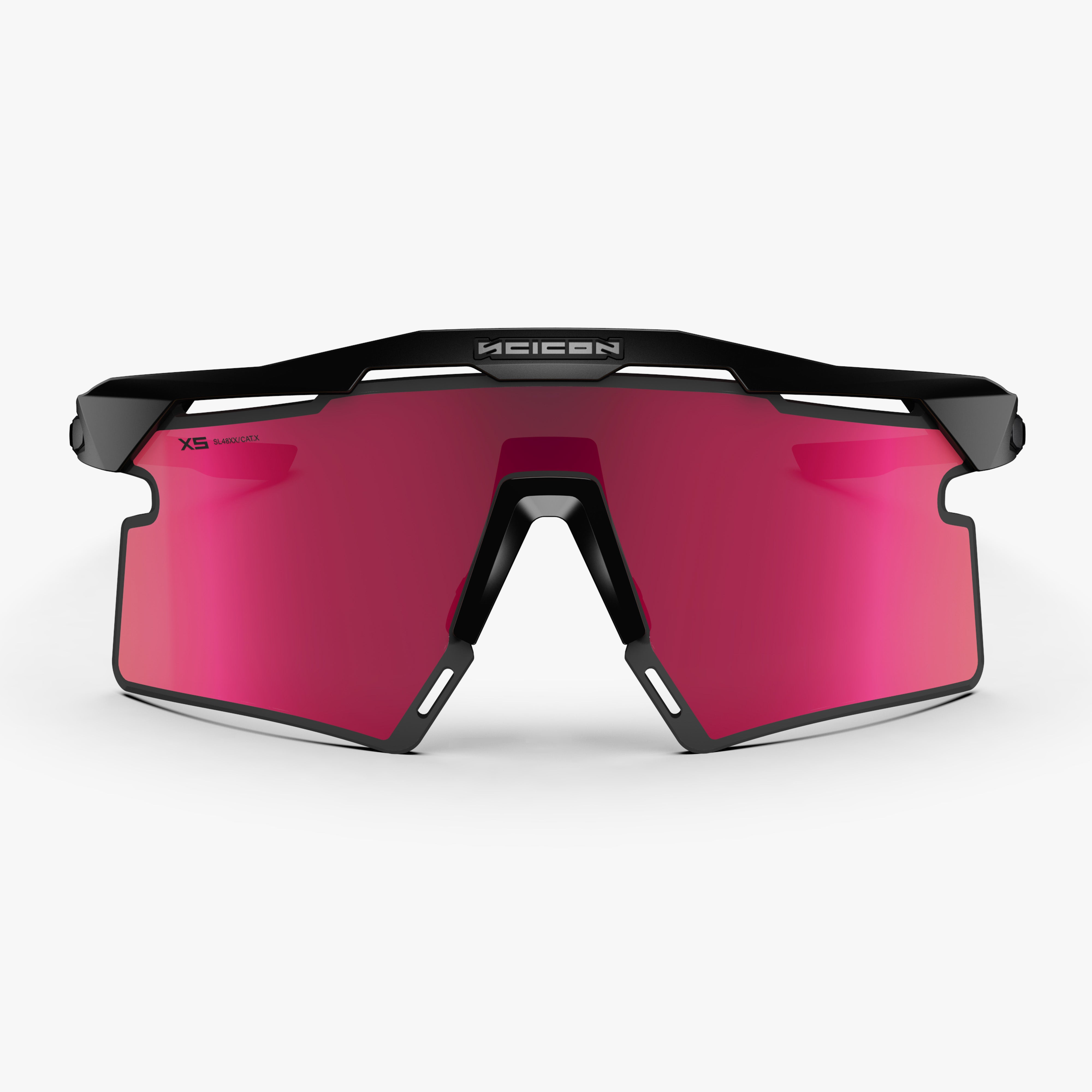Aeroshade 2.0 Titanium XS Matte Black Multimirror Sunburst front