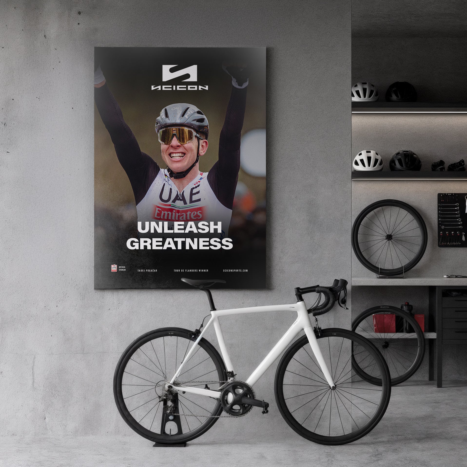 FABRIC POSTER POGAČAR FLANDERS 22