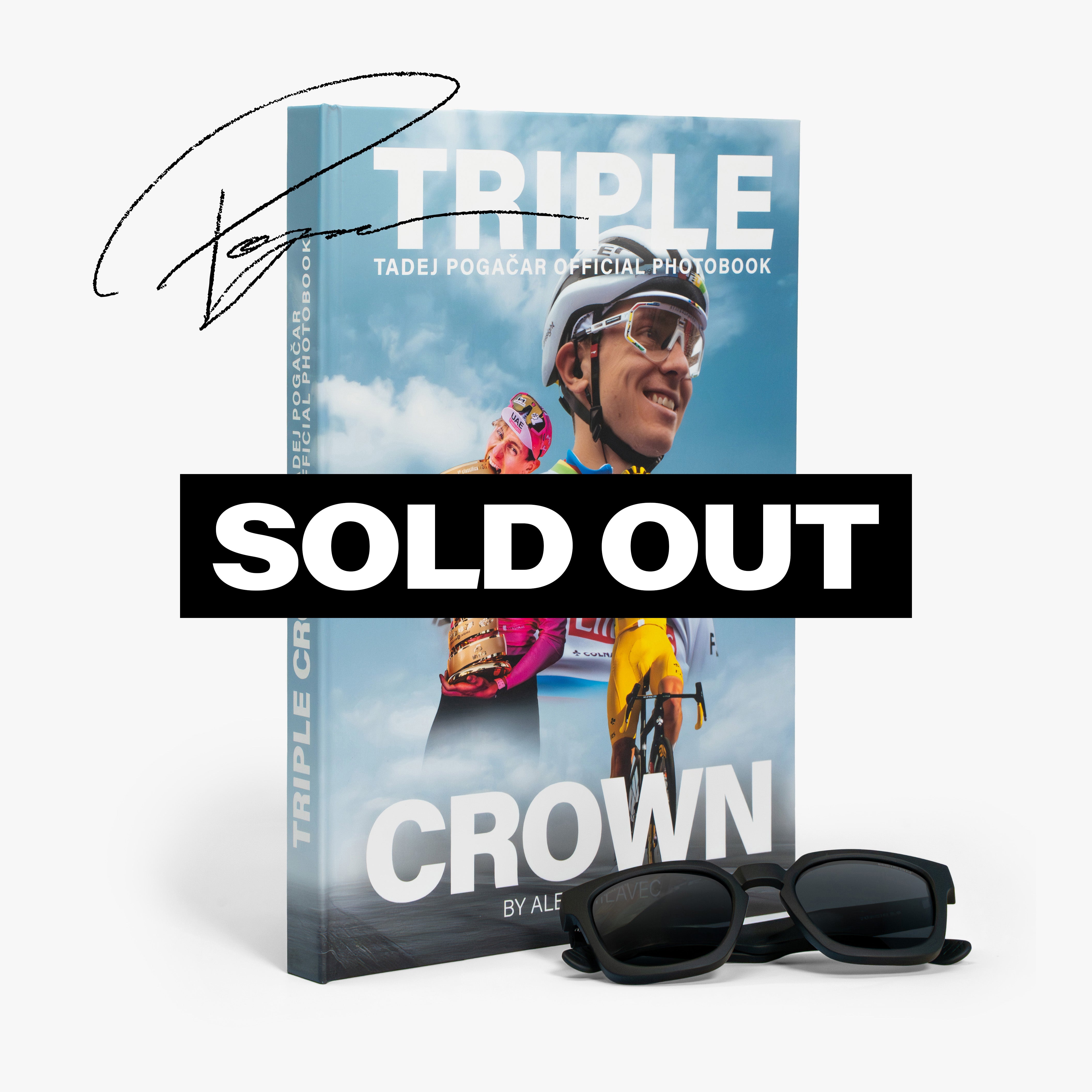 TADEJ POGAČAR TRIPLE CROWN PHOTOBOOK - SIGNED HARDCOVER