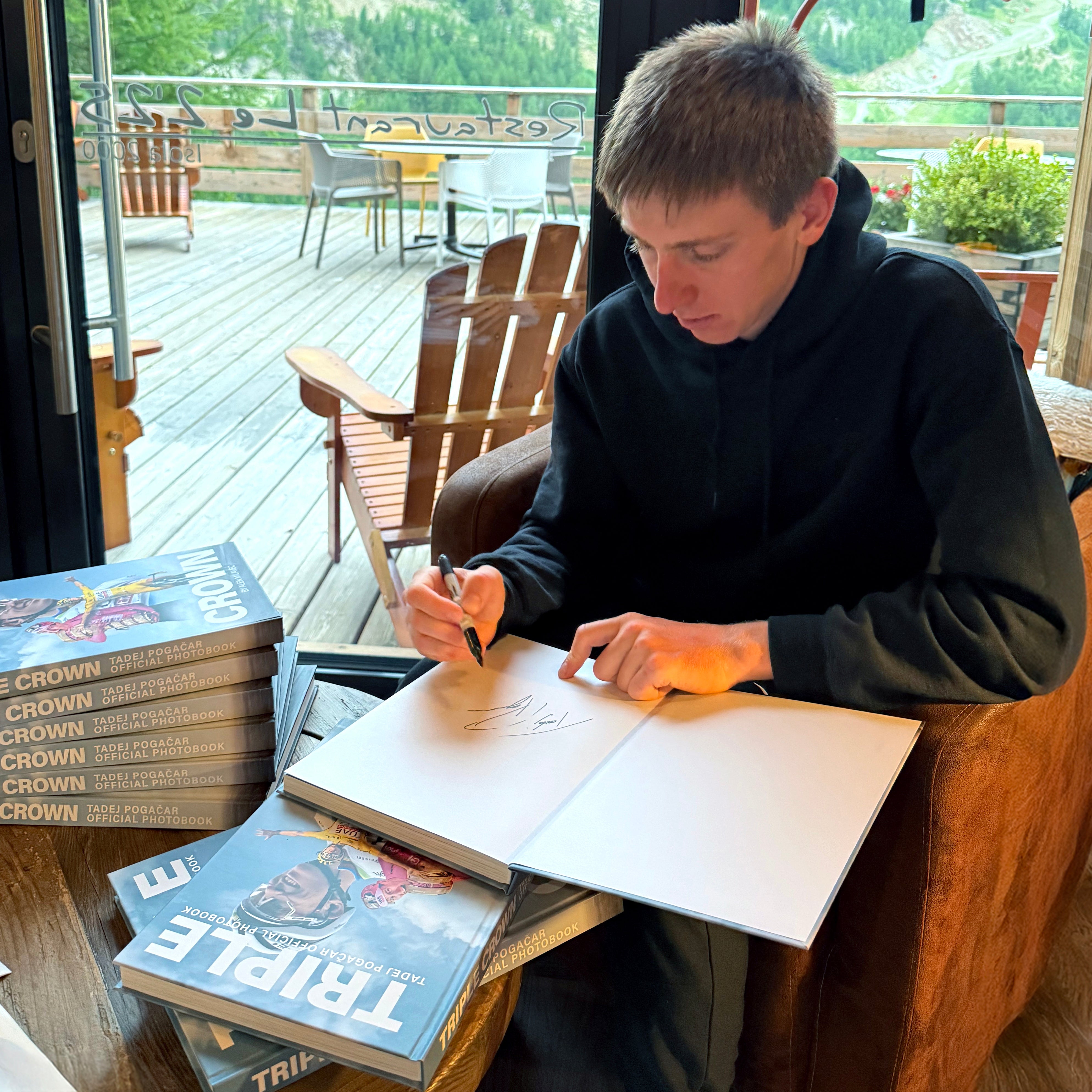 TADEJ POGAČAR TRIPLE CROWN PHOTOBOOK - SIGNED HARDCOVER