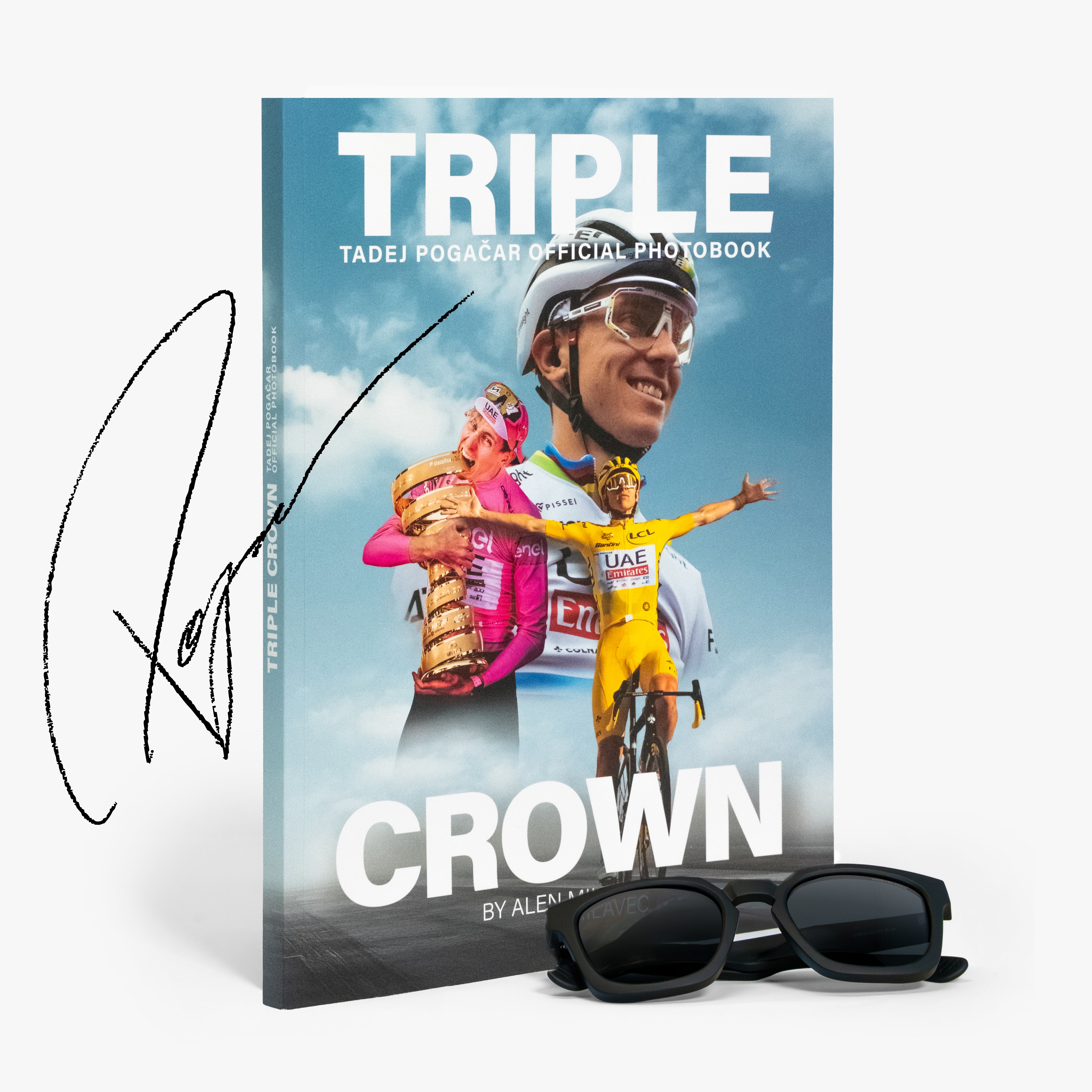 TADEJ POGAČAR TRIPLE CROWN PHOTOBOOK - SIGNED LIMITED EDITION
