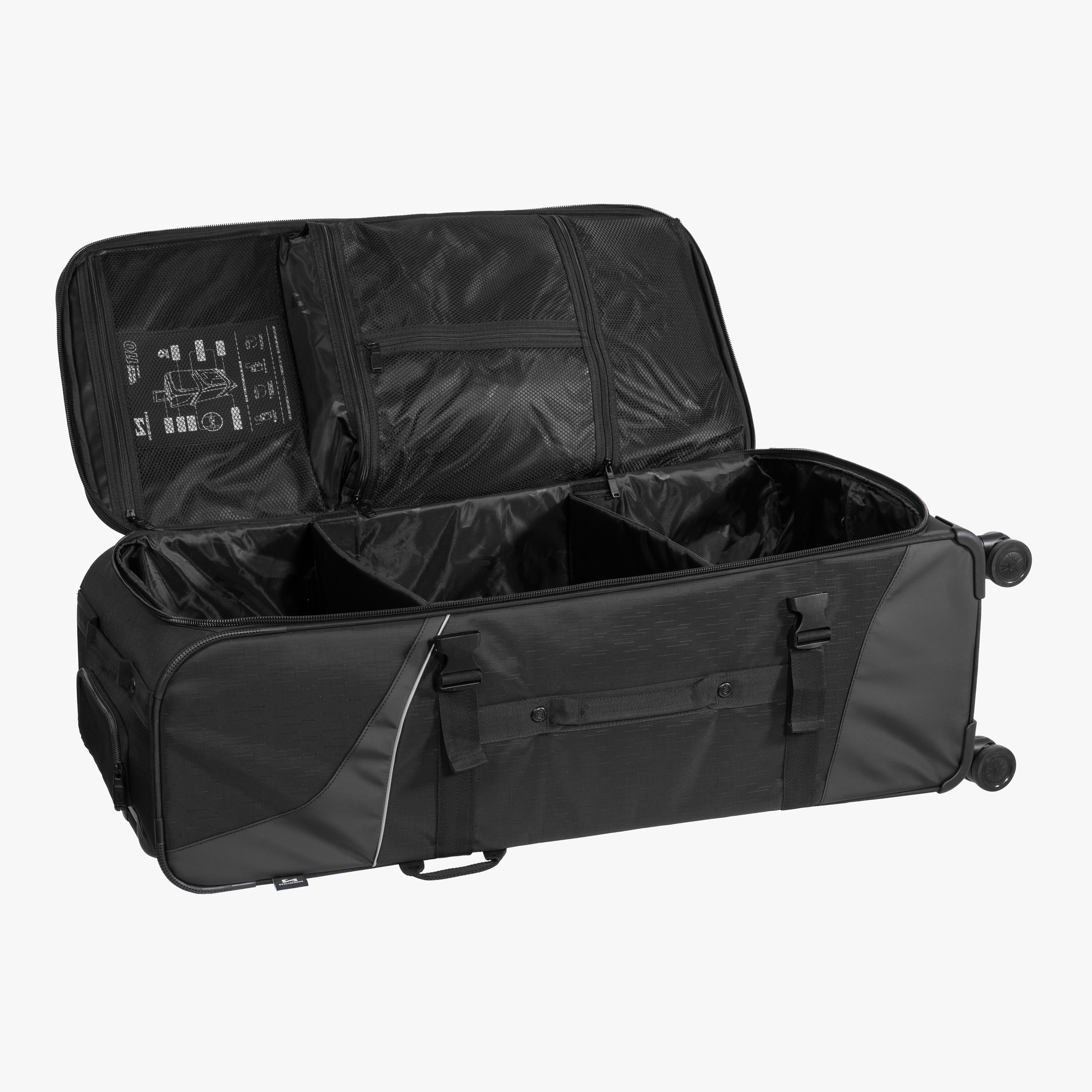 Black Large Luggage 110L 4WD | Scicon Sports