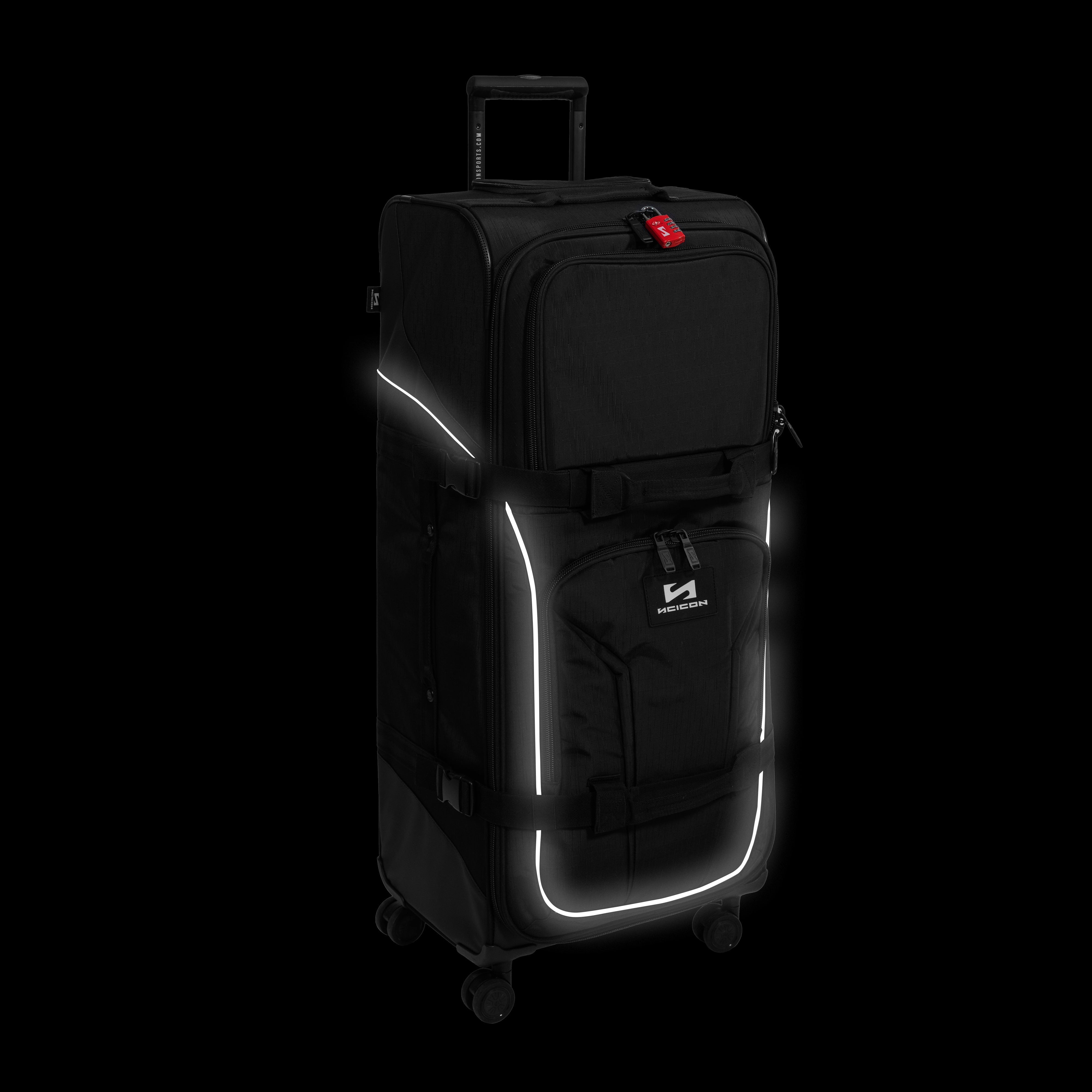 Black Large Luggage 110L 4WD | Scicon Sports
