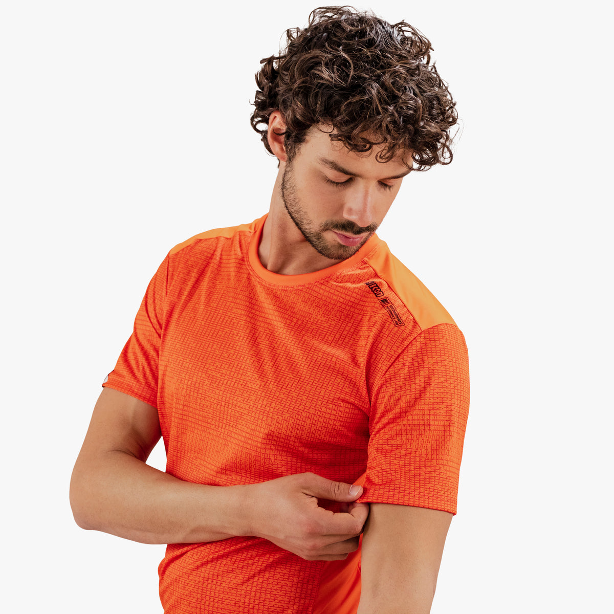 tech tshirt orange