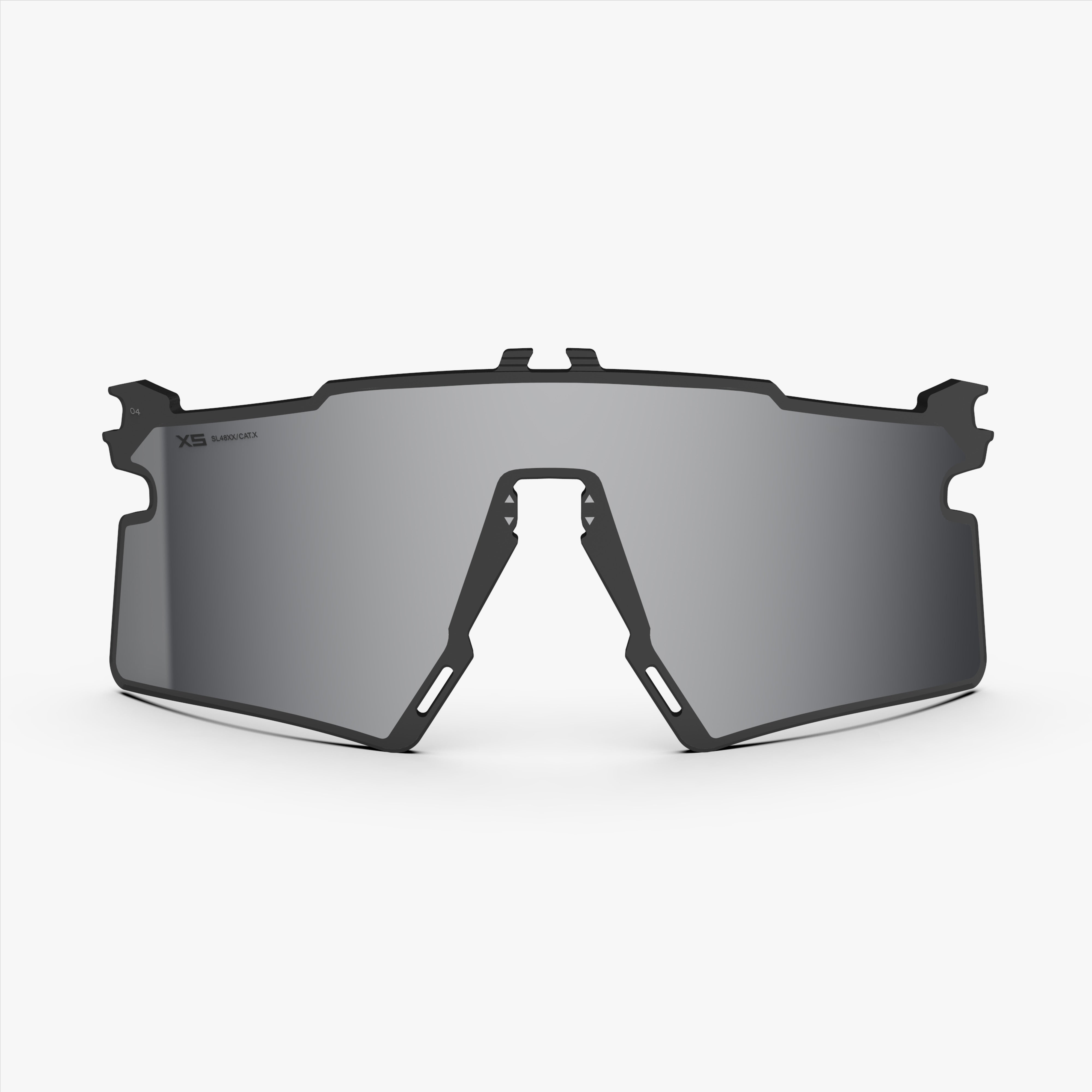 Aeroshade 2.0 Titanium XS Spare Lens Multimirror Silver front