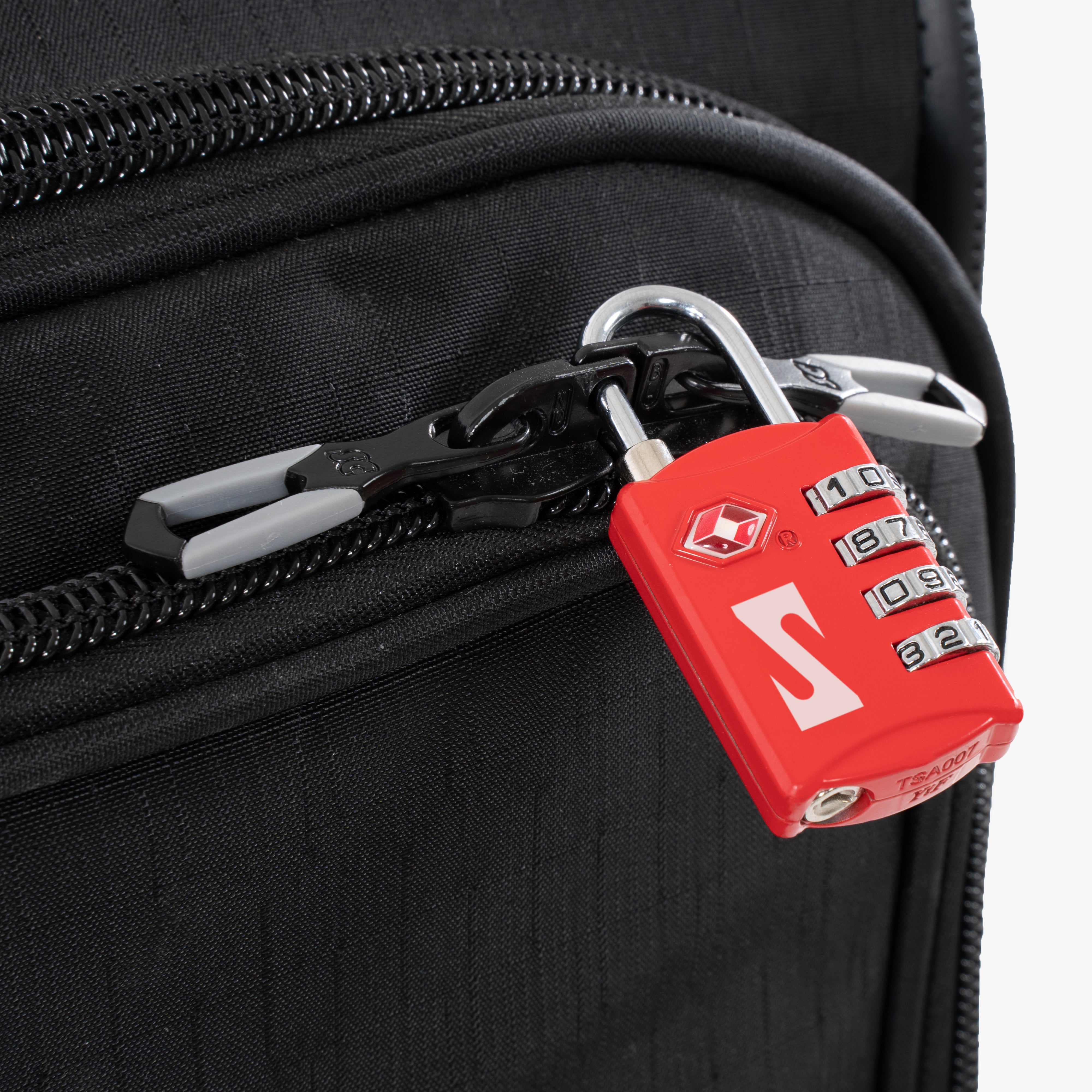 Red TSA Luggage Padlock | Scicon Sports