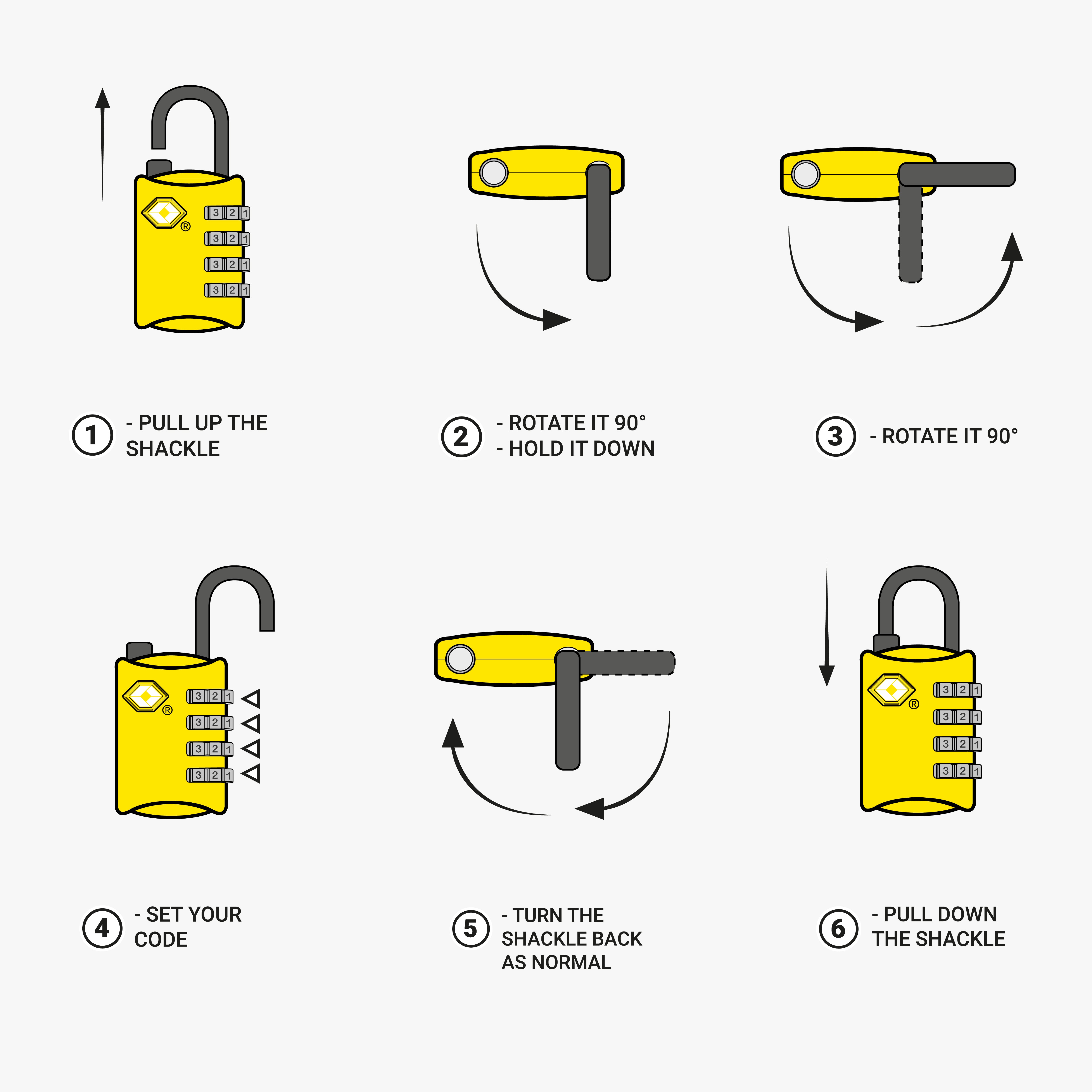 TSA LUGGAGE PADLOCK