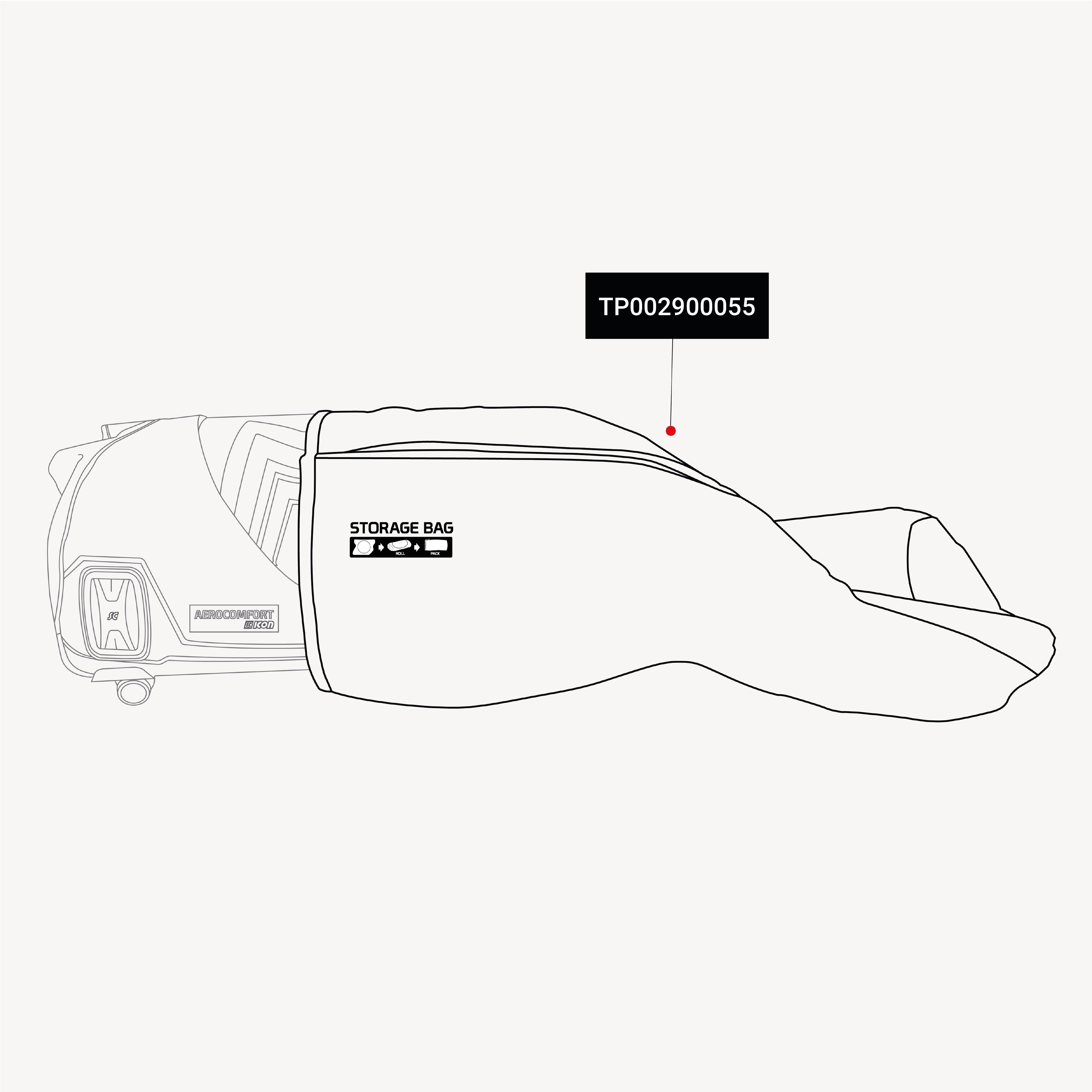 STORAGE BAG FOR AEROCOMFORT MTB MY19
