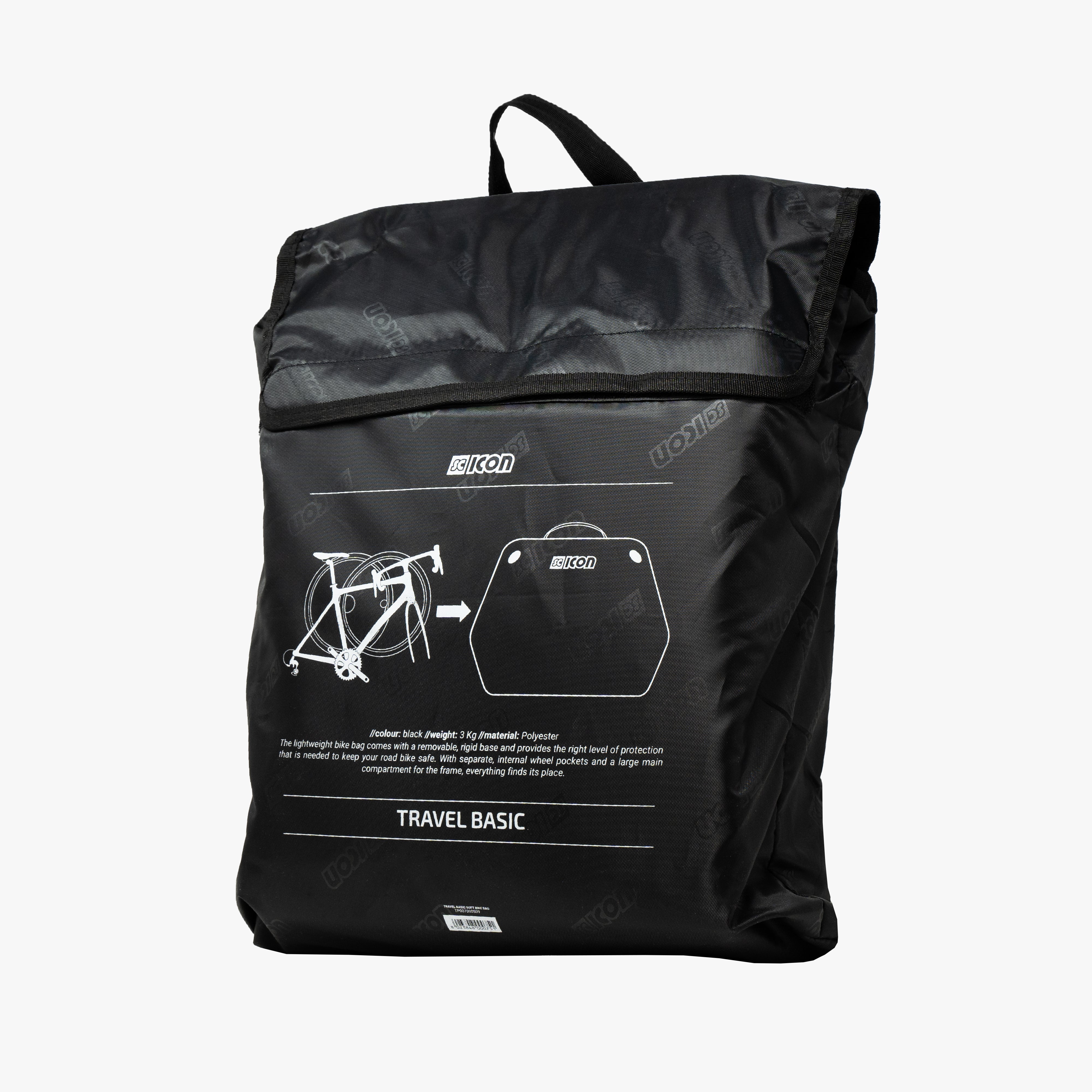 Black Travel Basic Black Soft Bike Bag | Scicon Sports