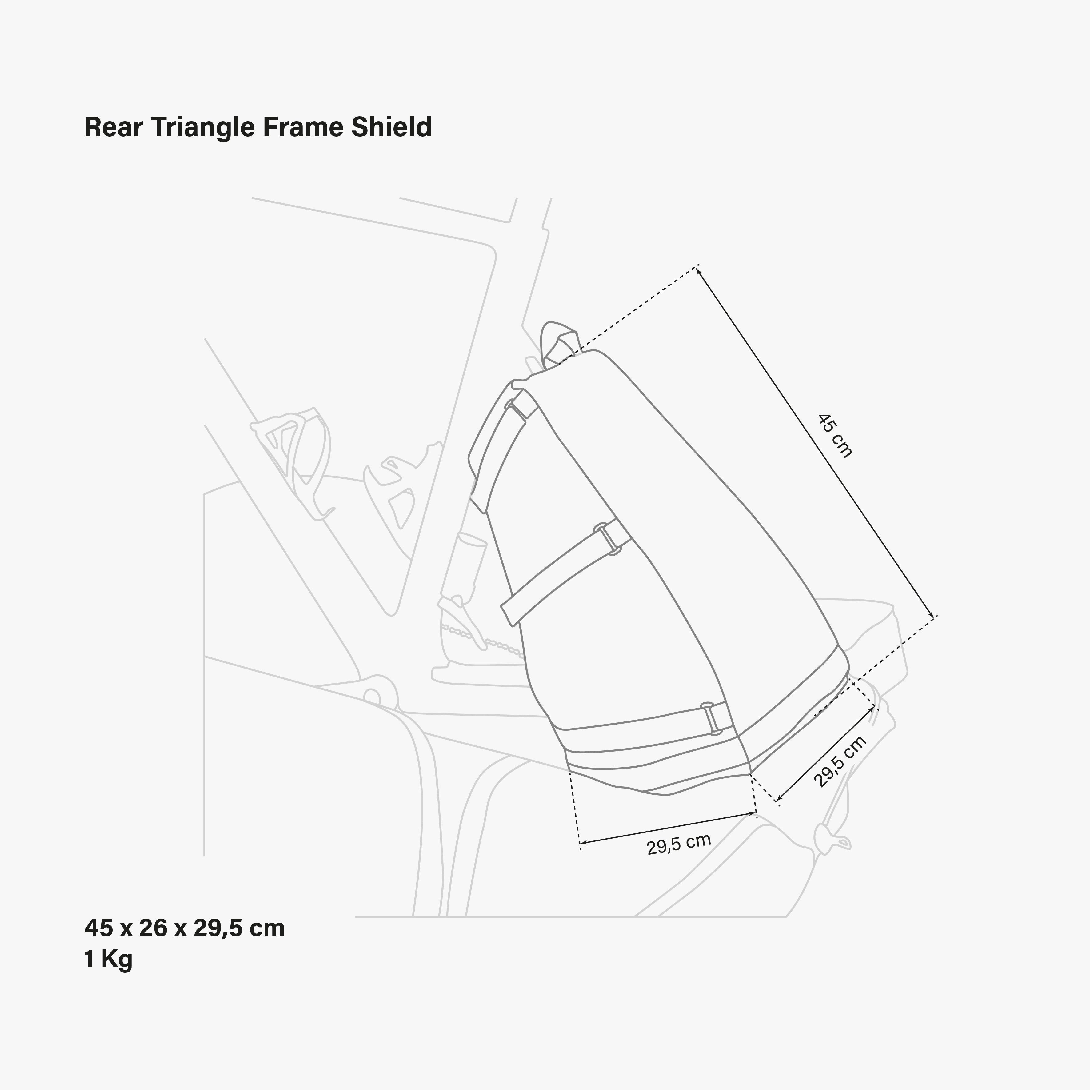 Rear Triangle Frame Shield Dimensions