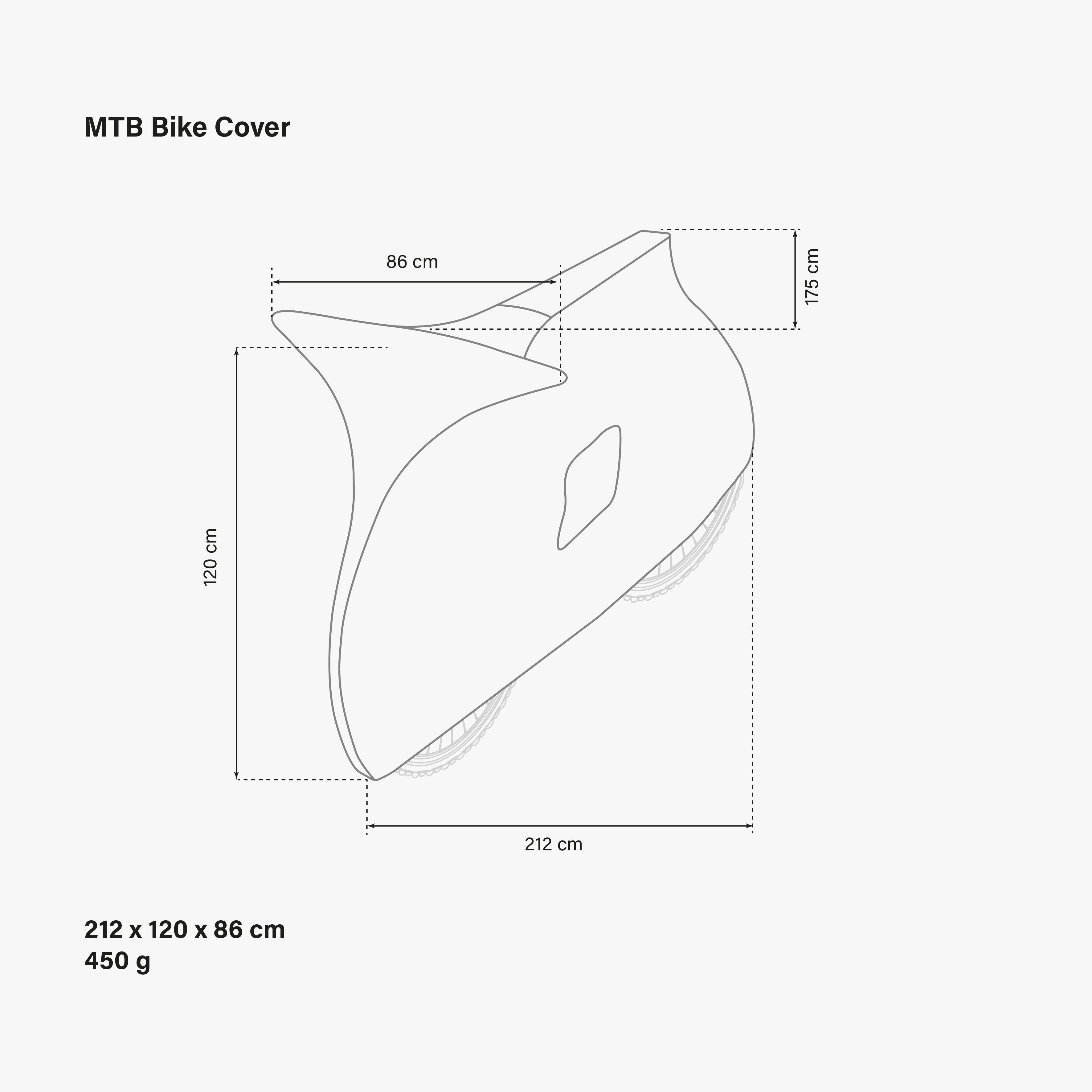 Mountain Bike Cover dimensions