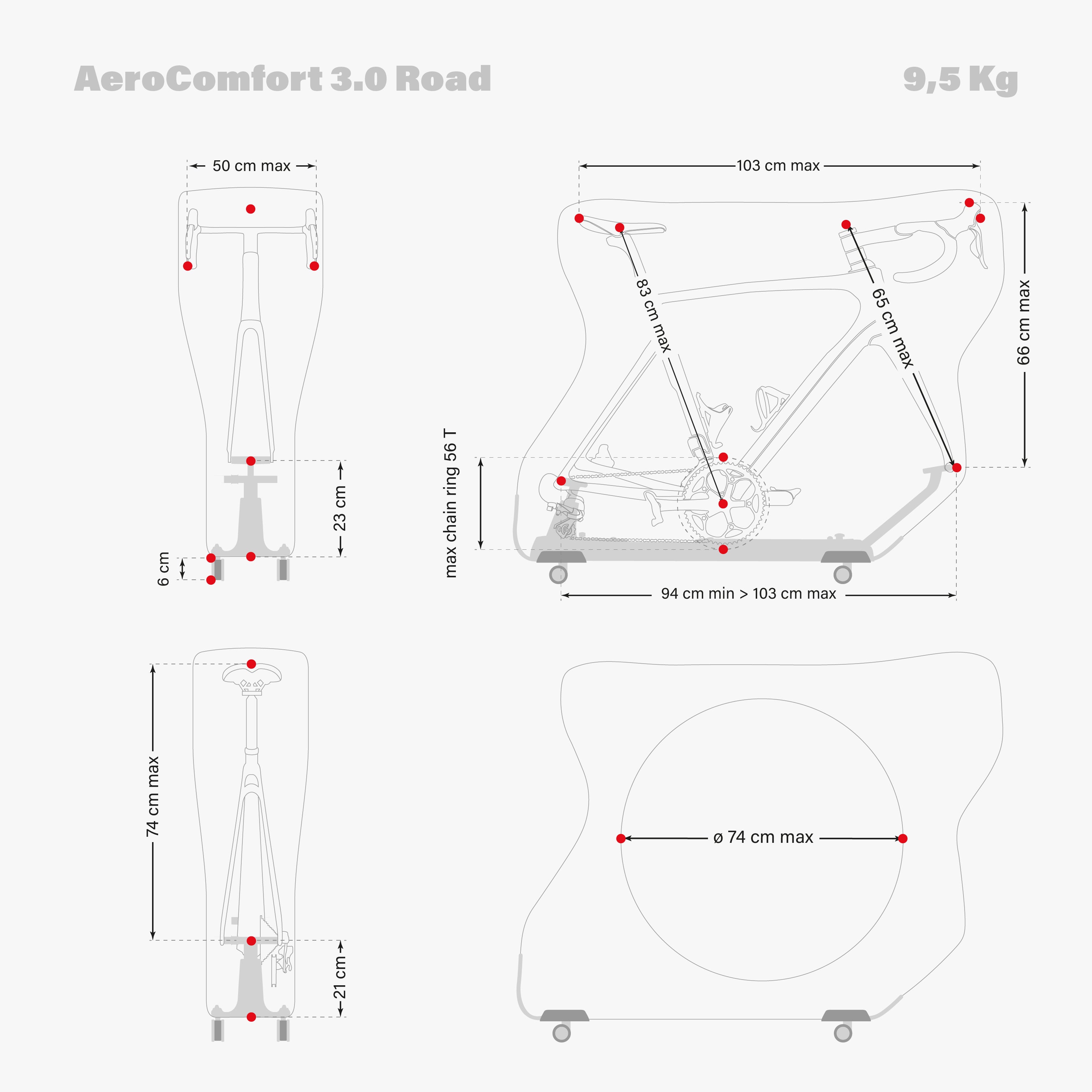 AEROCOMFORT 3.0 ROAD BIKE TRAVEL BAG