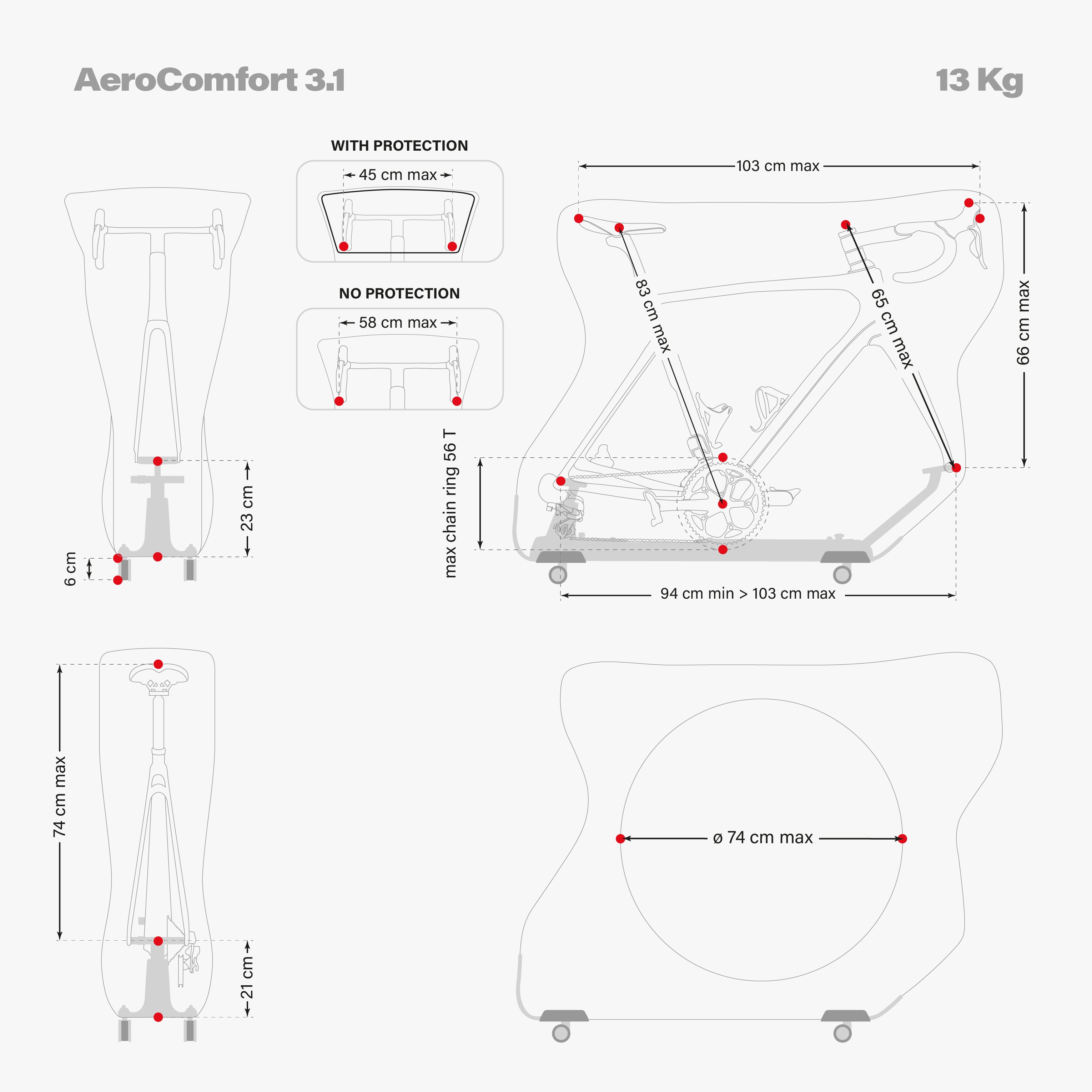 AEROCOMFORT 3.1 ROAD BIKE TRAVEL BAG