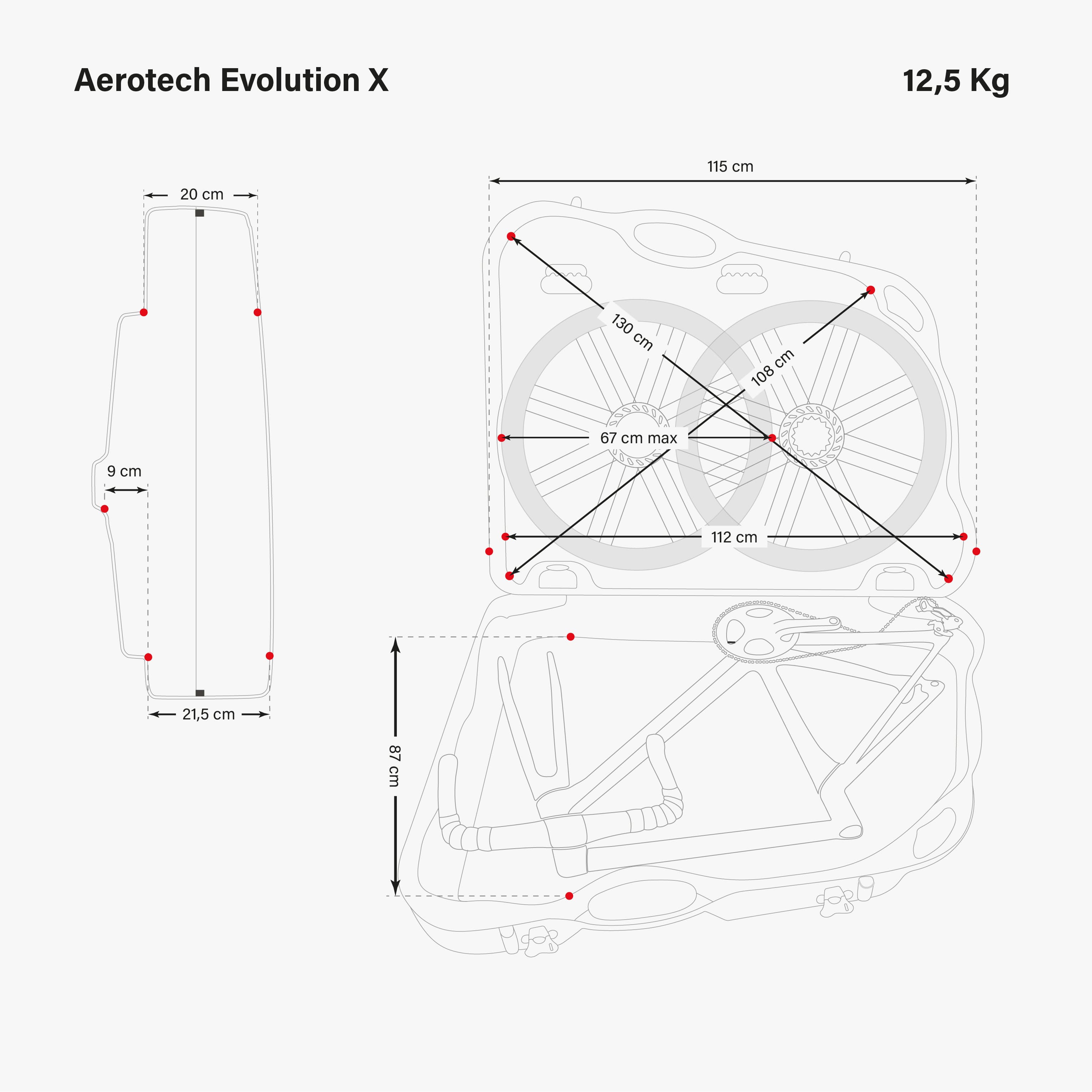 Black Aerotech Evolution Bike Travel Case | Scicon Sports